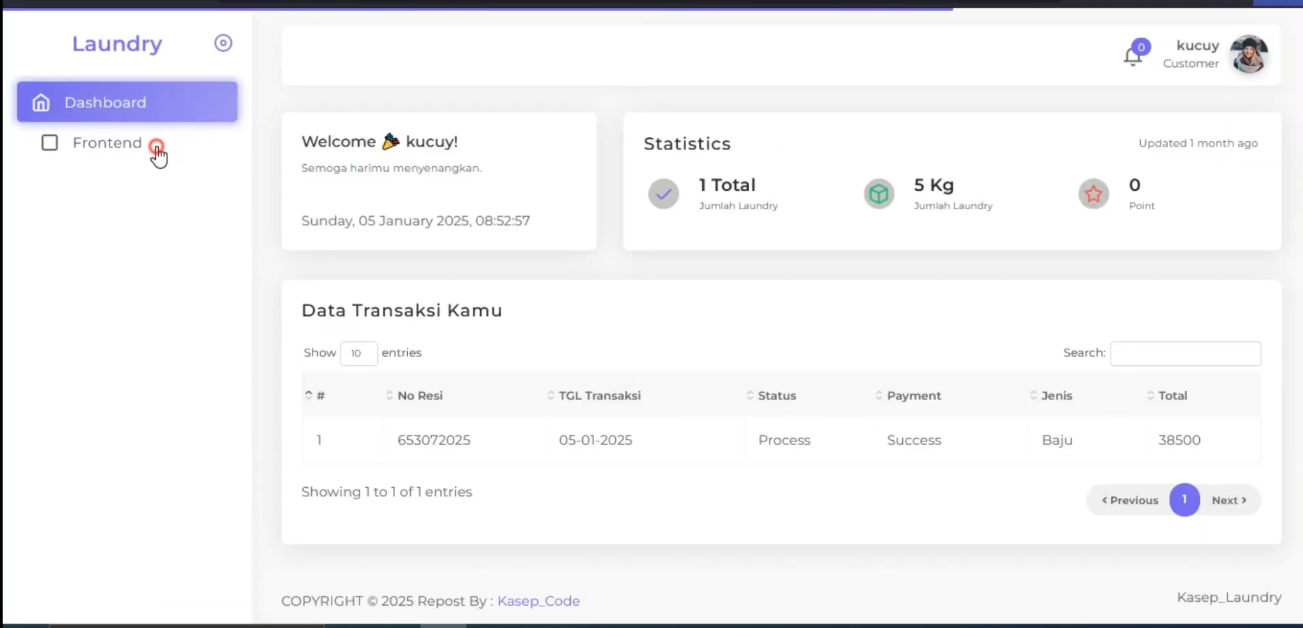 Website Laundry | Download source code Laravel aplikasi laundry | Source code PHP website laundry