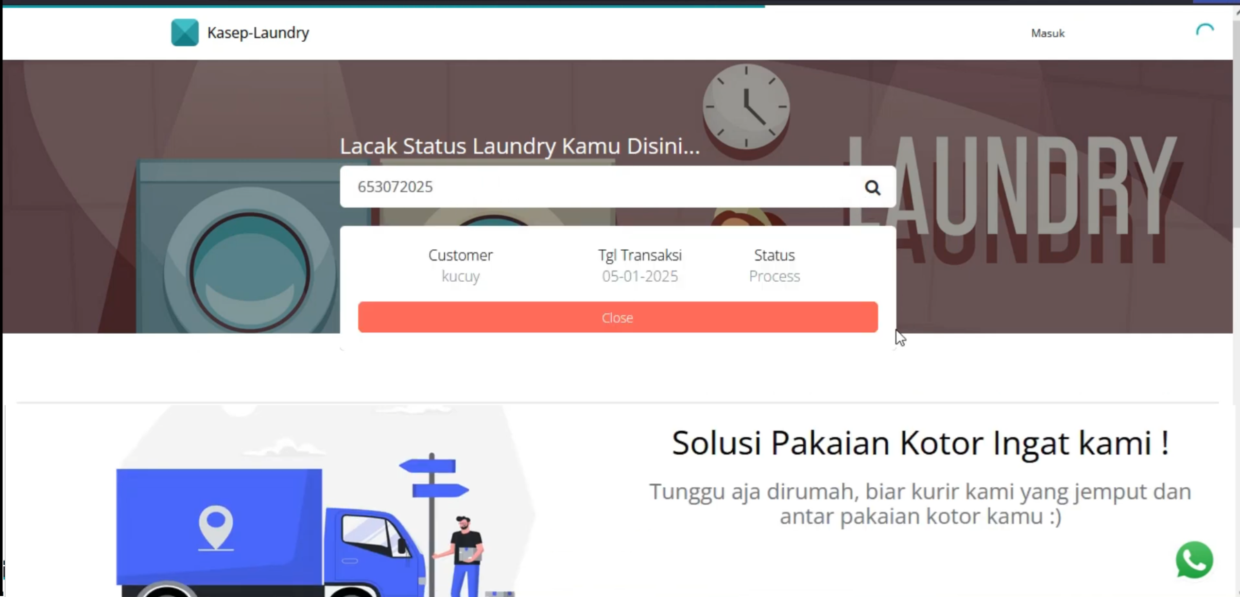 Website Laundry | Download source code Laravel aplikasi laundry | Source code PHP website laundry