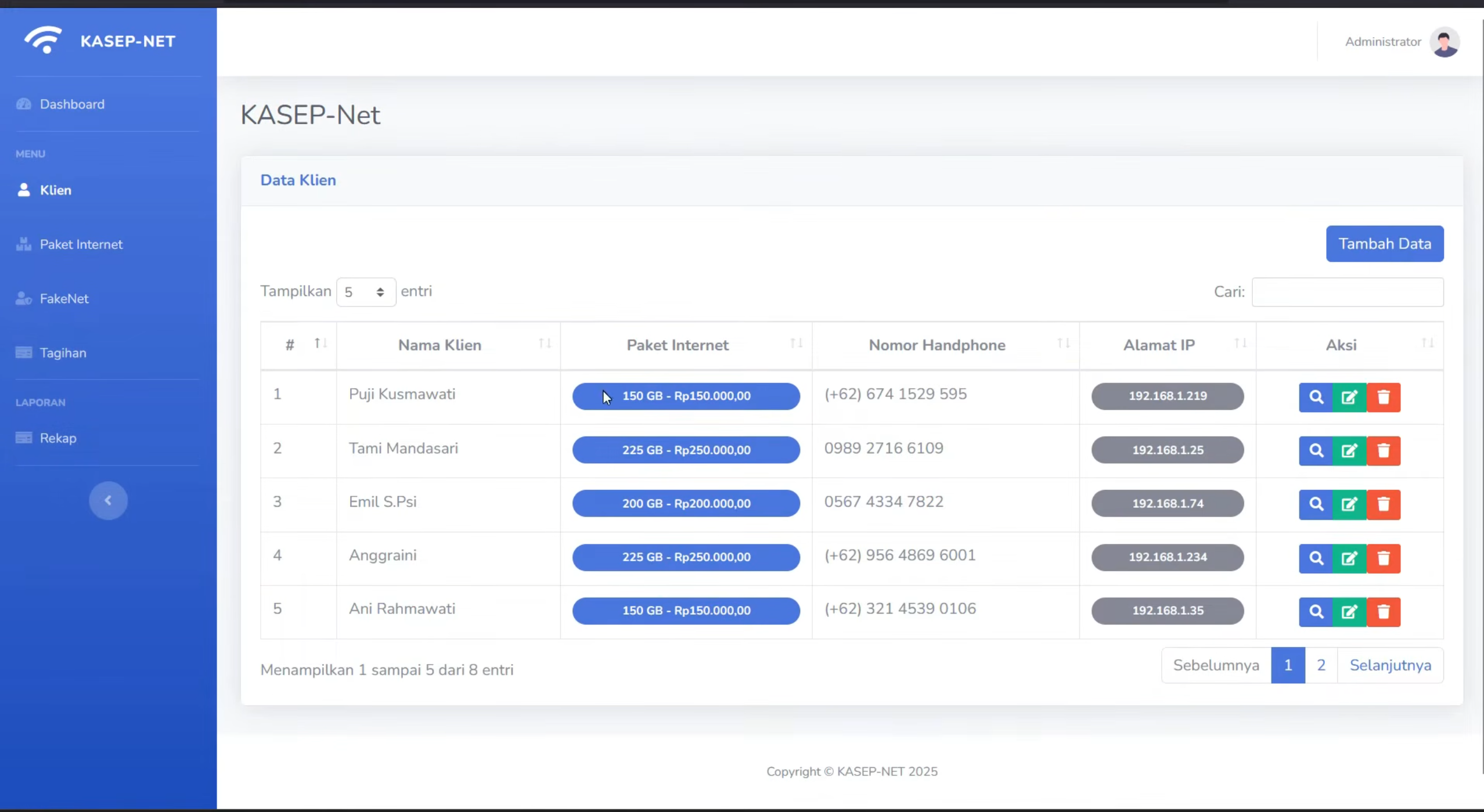 Source Code Aplikasi Pembayaran Tagihan Internet | Website Sistem Pembayaran WiFi | Laravel PHP