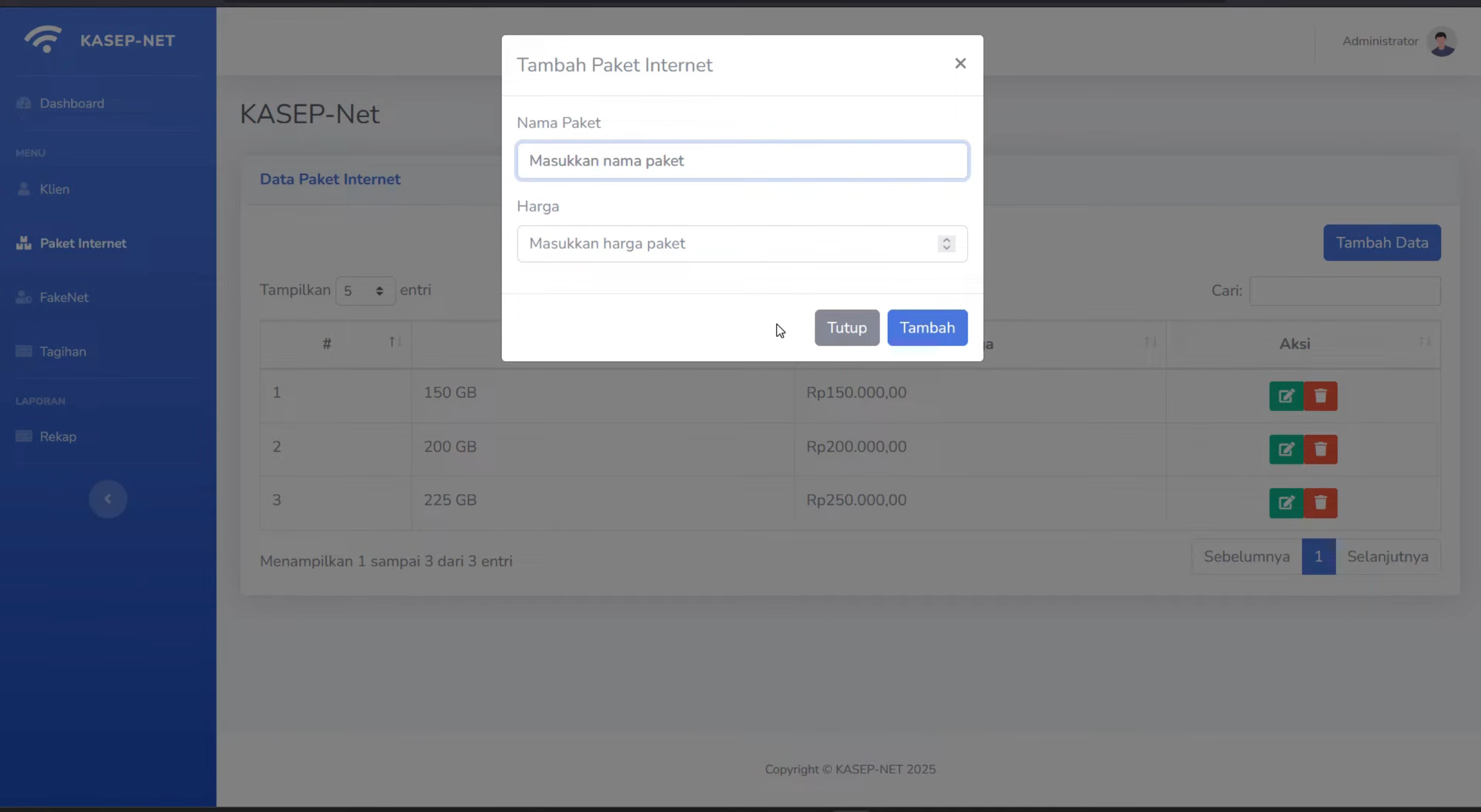 Source Code Aplikasi Pembayaran Tagihan Internet | Website Sistem Pembayaran WiFi | Laravel PHP