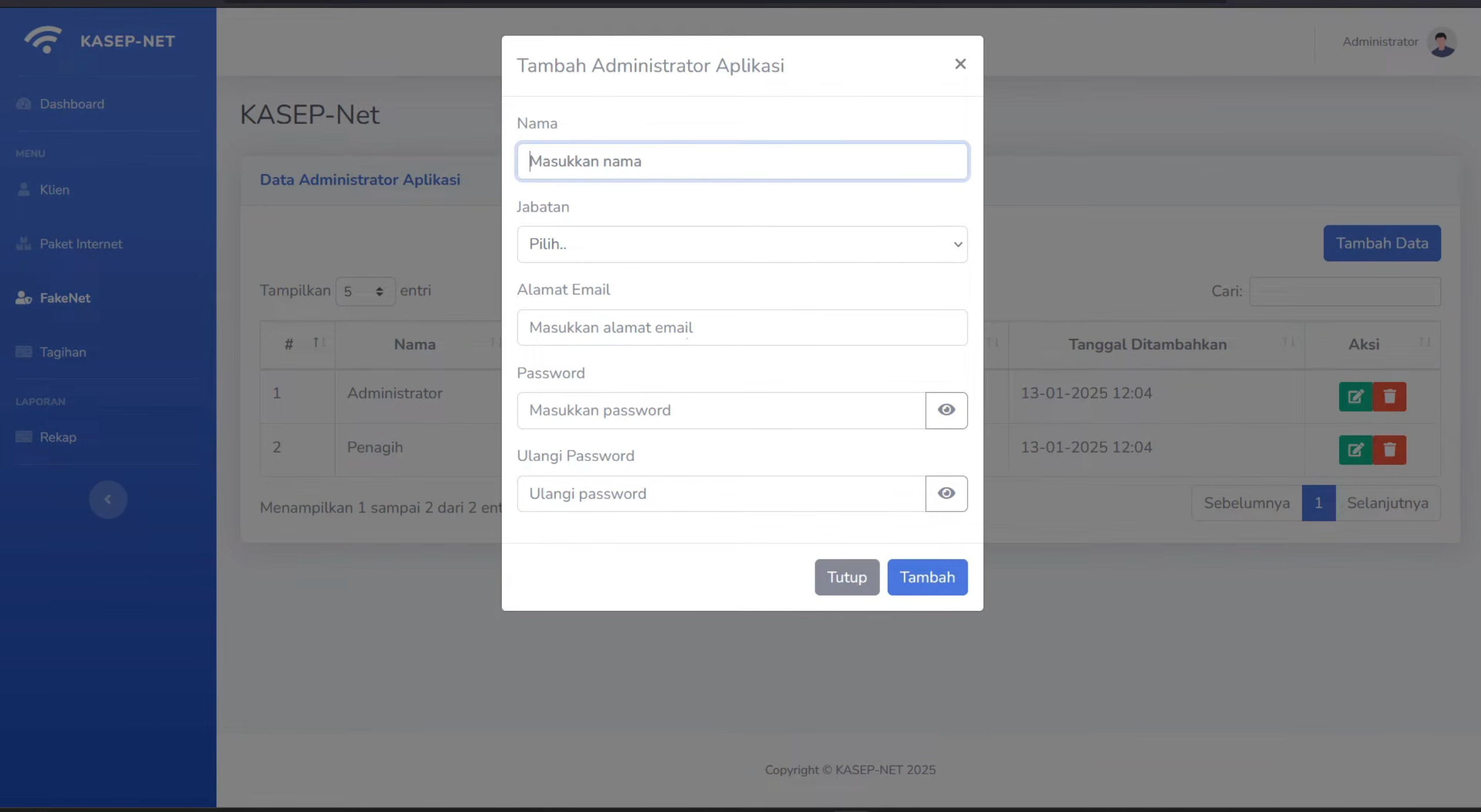 Source Code Aplikasi Pembayaran Tagihan Internet | Website Sistem Pembayaran WiFi | Laravel PHP