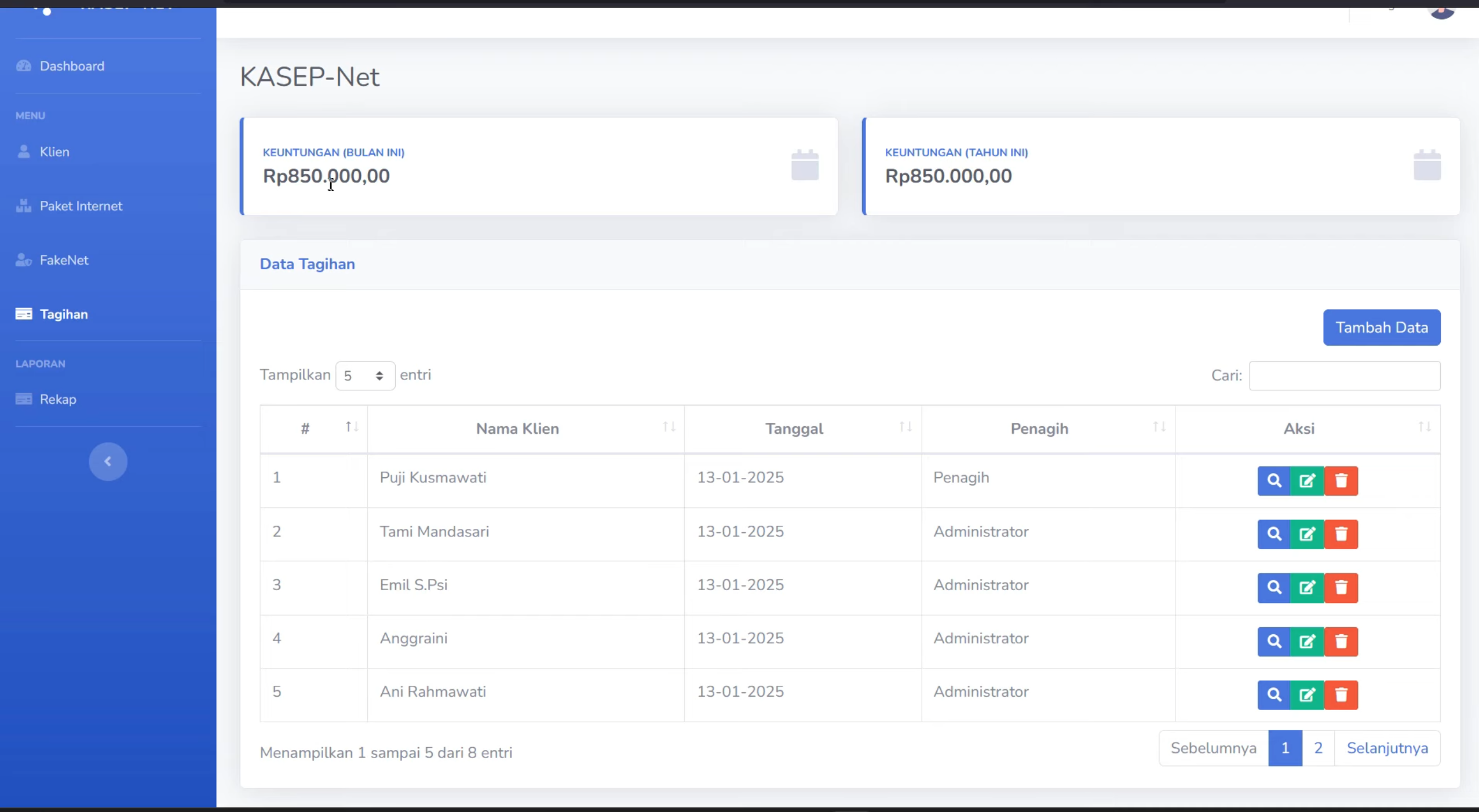 Source Code Aplikasi Pembayaran Tagihan Internet | Website Sistem Pembayaran WiFi | Laravel PHP
