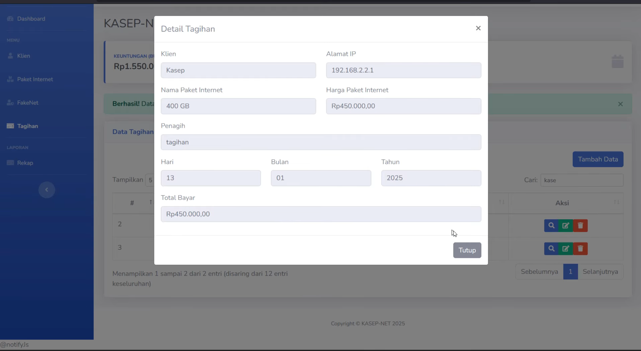 Source Code Aplikasi Pembayaran Tagihan Internet | Website Sistem Pembayaran WiFi | Laravel PHP