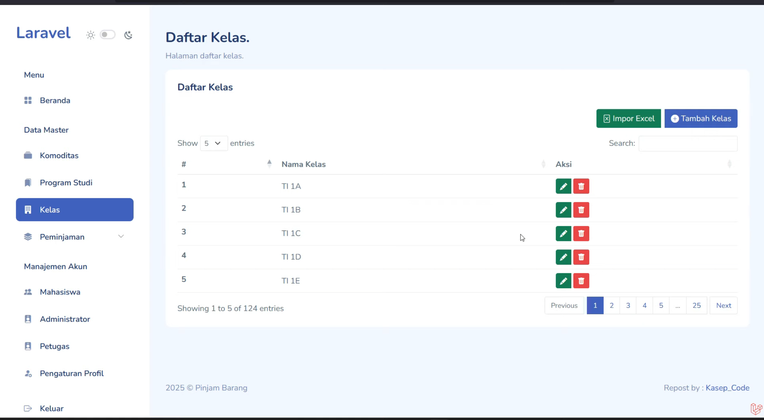 Source code website peminjaman barang | Download source code aplikasi peminjaman barang | Laravel