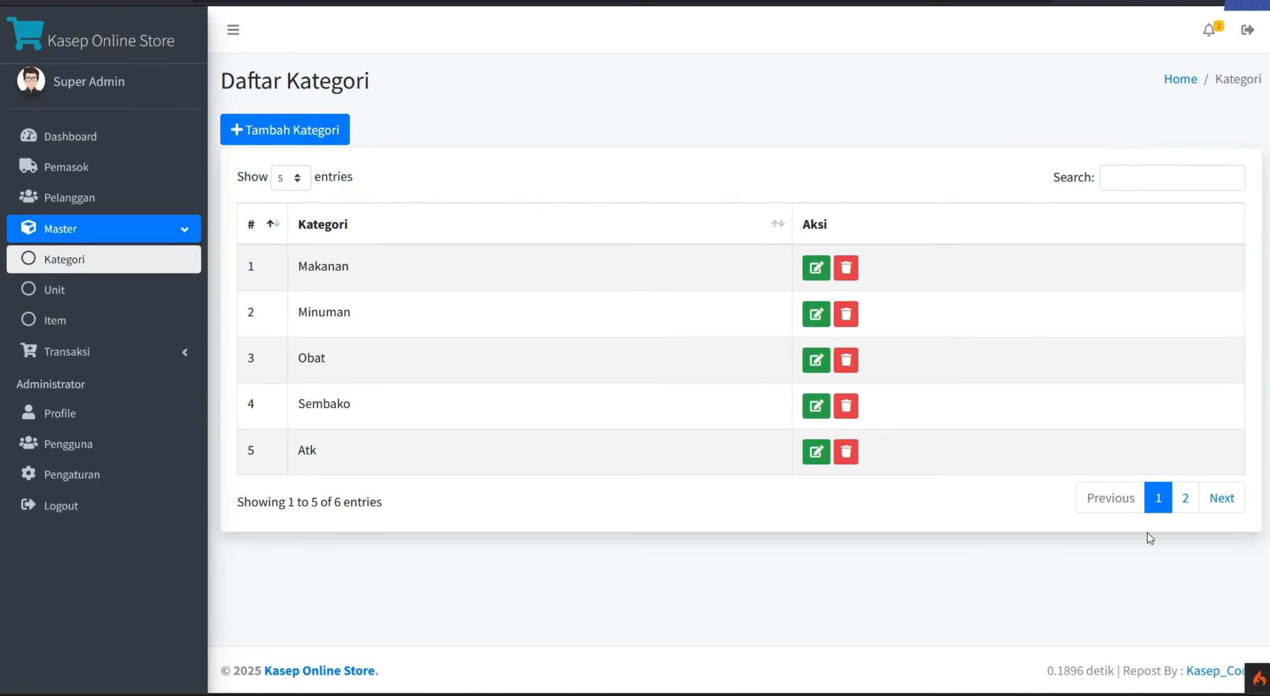 Source Point of sale (POS) | Download Source Code PHP Website stok barang| Download apk Kasir Online