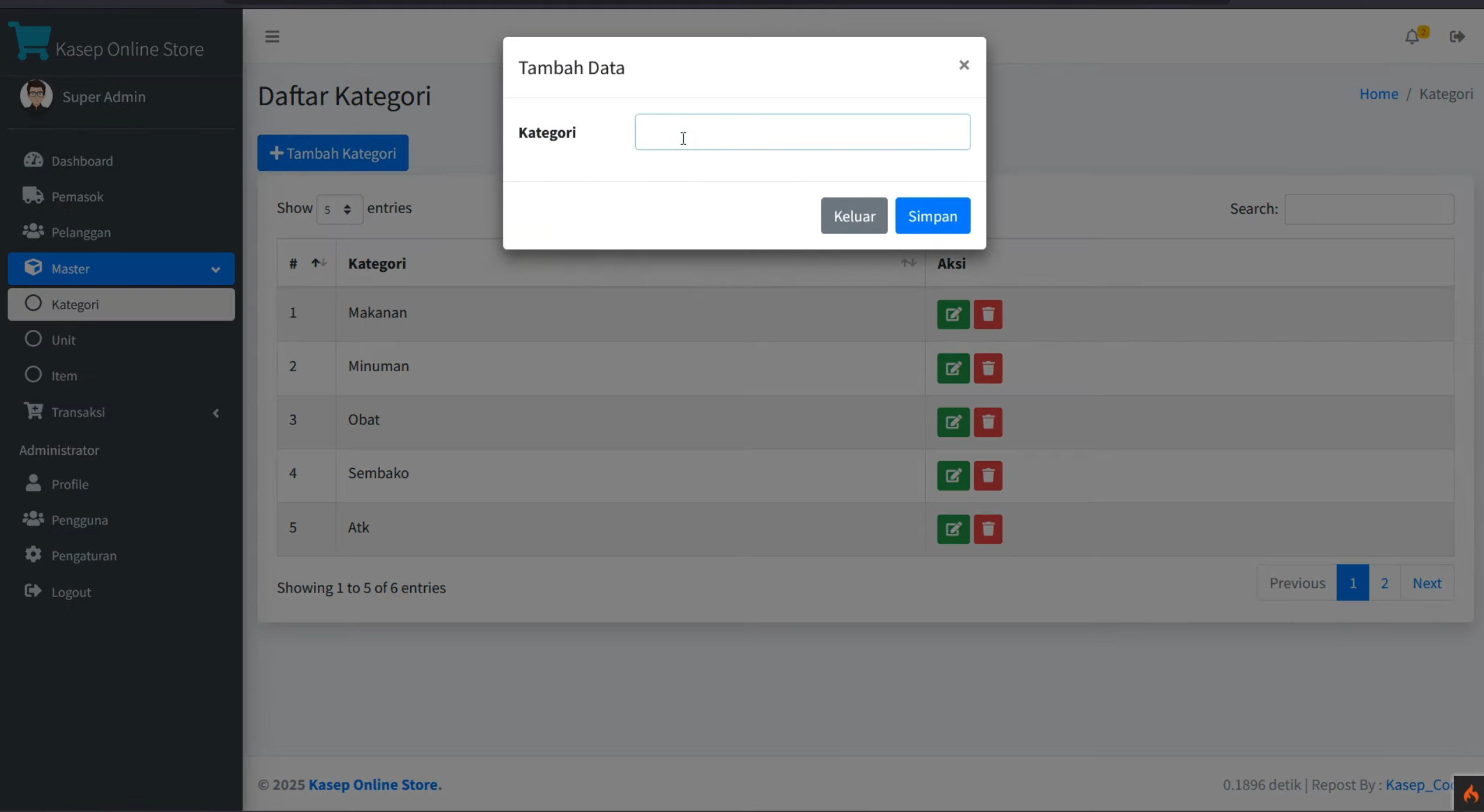 Source Point of sale (POS) | Download Source Code PHP Website stok barang| Download apk Kasir Online