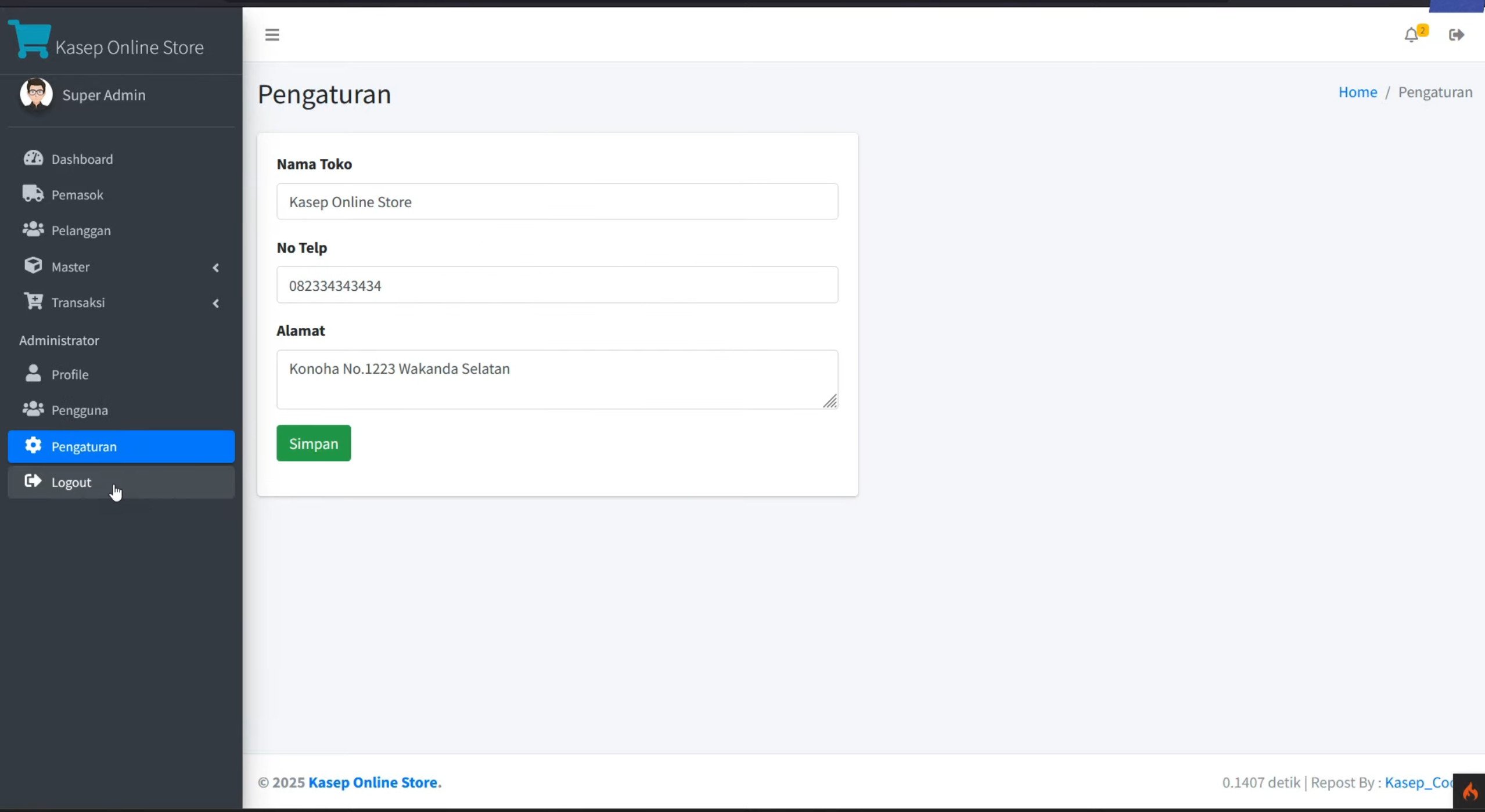 Source Point of sale (POS) | Download Source Code PHP Website stok barang| Download apk Kasir Online