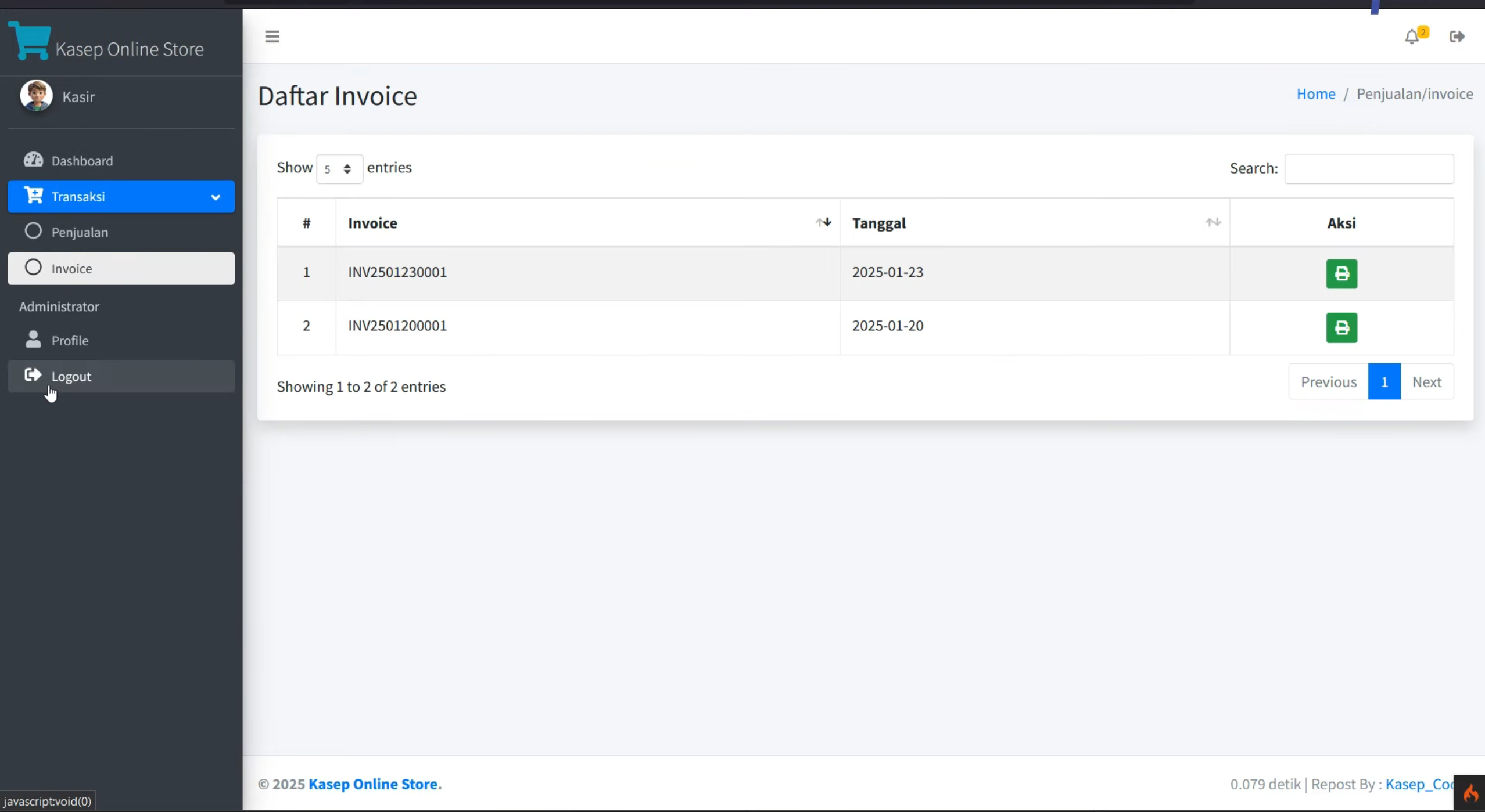 Source Point of sale (POS) | Download Source Code PHP Website stok barang| Download apk Kasir Online