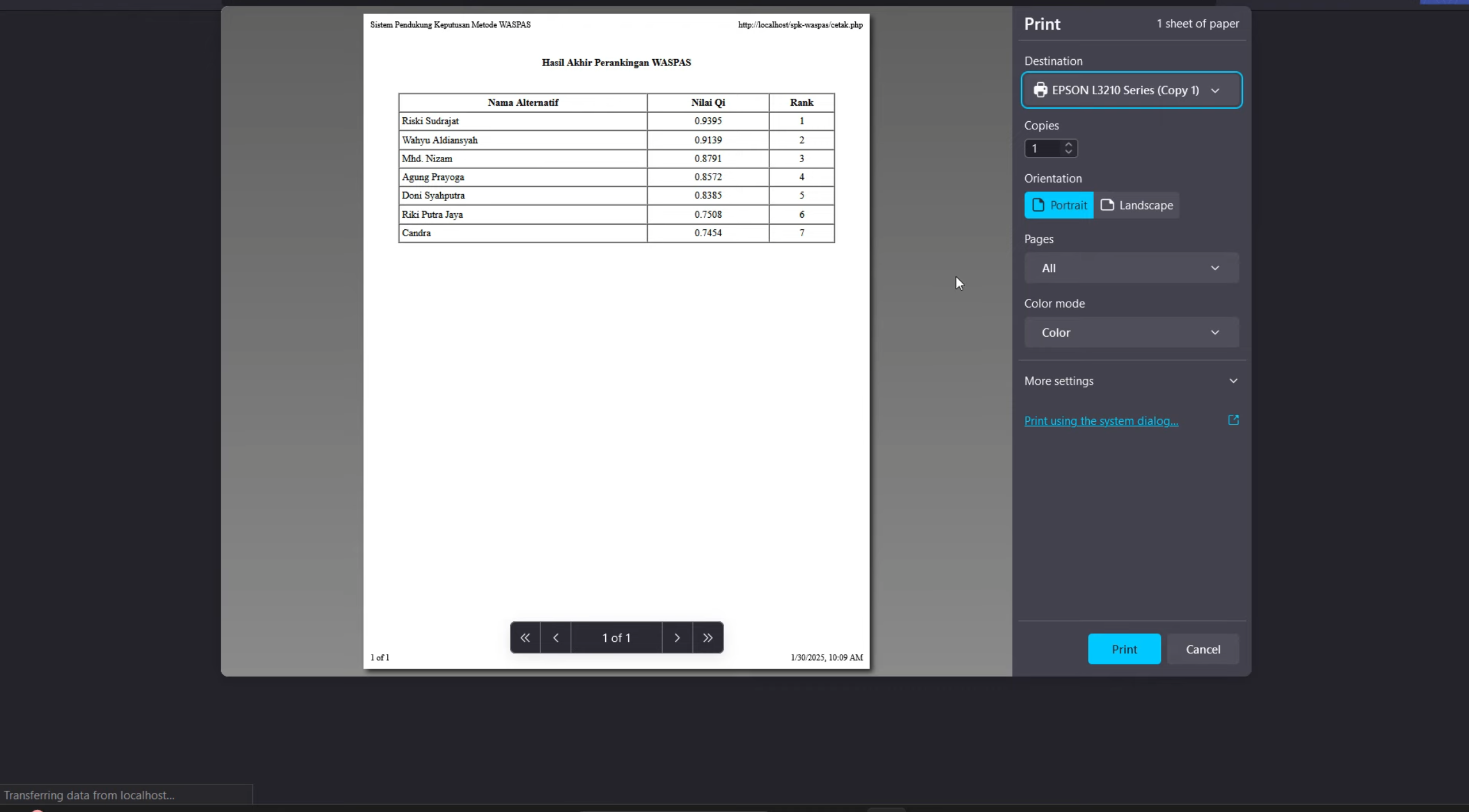 Website SPK Metode WASPAS | Download Source Code SPK Metode WASPAS | Source Code SPK Metode WASPAS