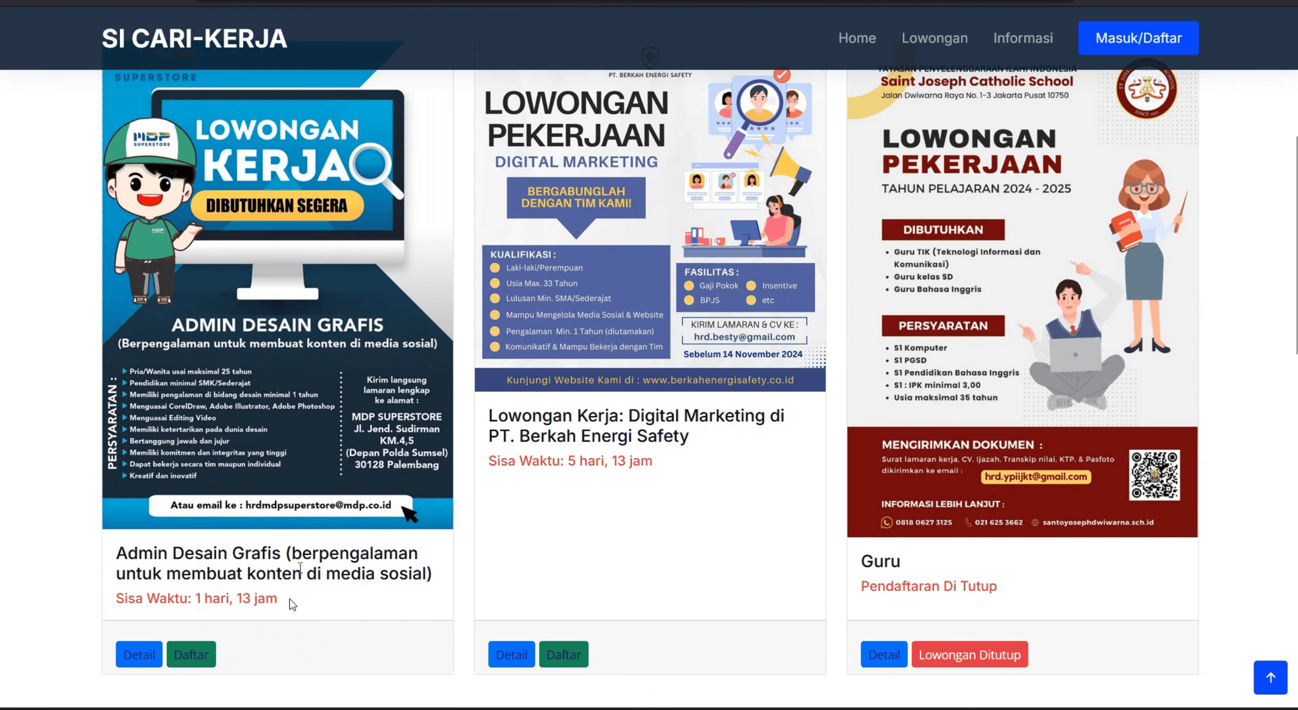 Source code Website lowongan Pekerjaan | Source Code aplikasi cari kerja | Source Code Website Loker