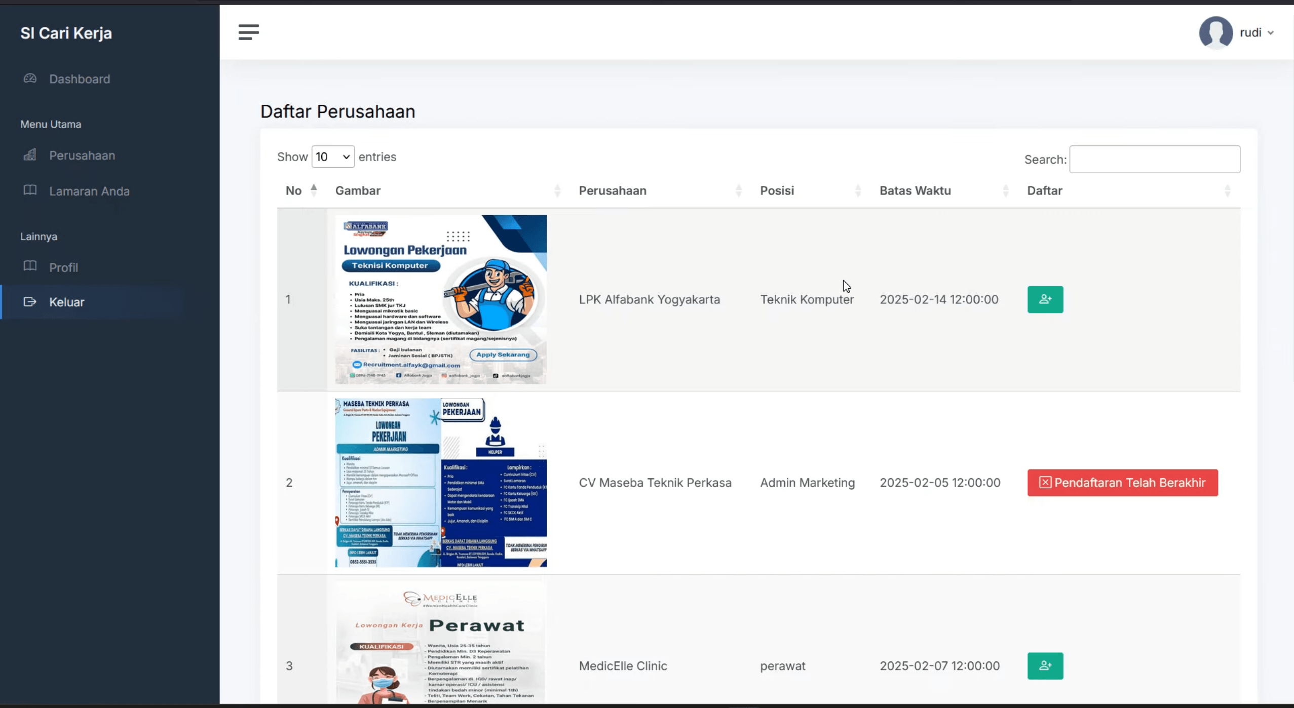 Source code Website lowongan Pekerjaan | Source Code aplikasi cari kerja | Source Code Website Loker