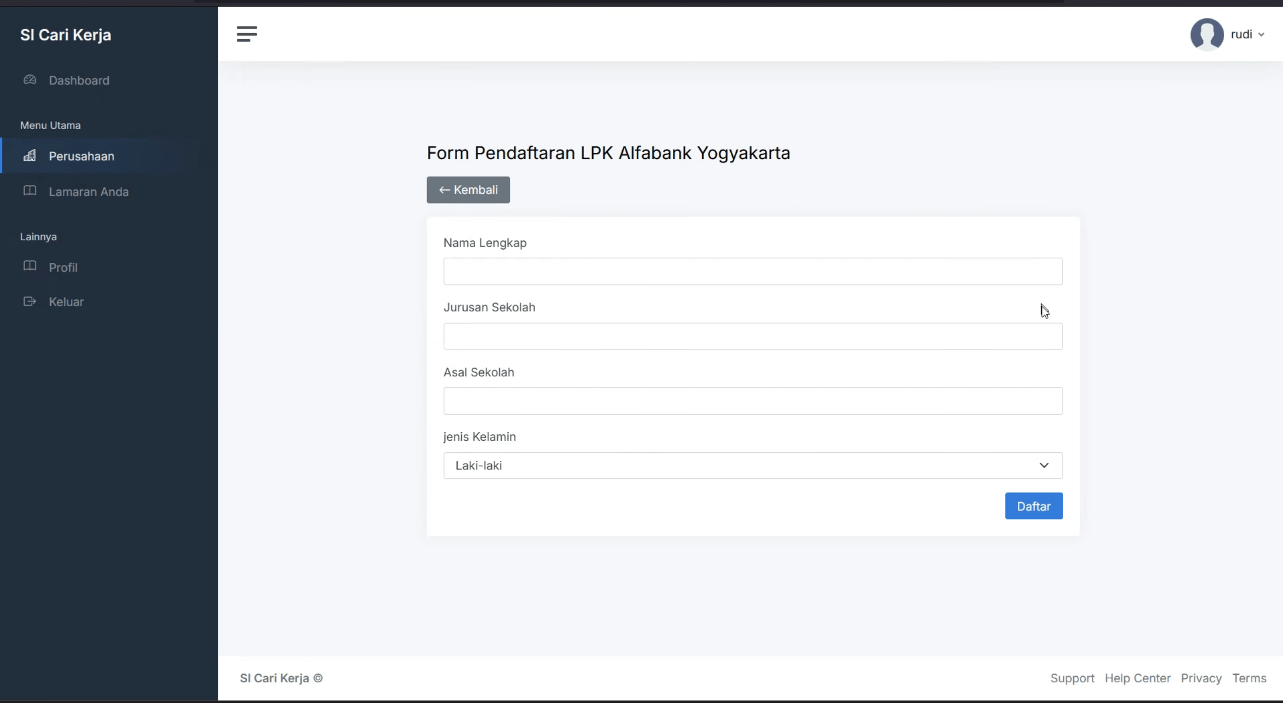Source code Website lowongan Pekerjaan | Source Code aplikasi cari kerja | Source Code Website Loker