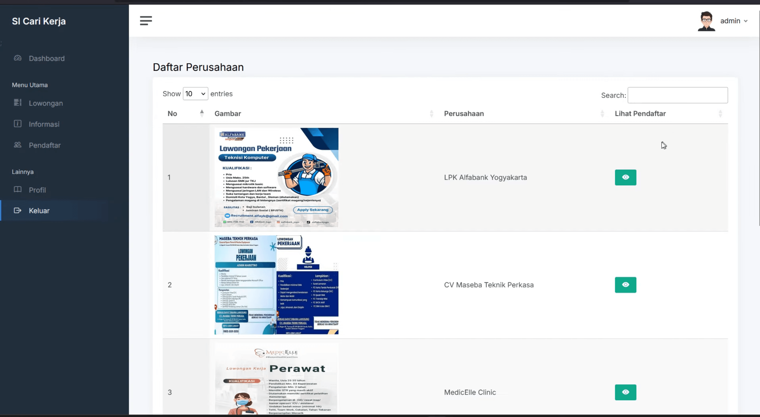 Source code Website lowongan Pekerjaan | Source Code aplikasi cari kerja | Source Code Website Loker