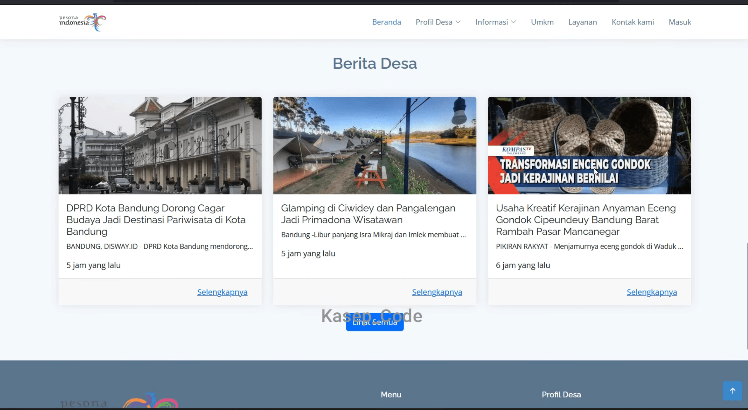 Source Code Website Desa | Source code Sistem Informasi Desa | Source code website UMKM Laravel