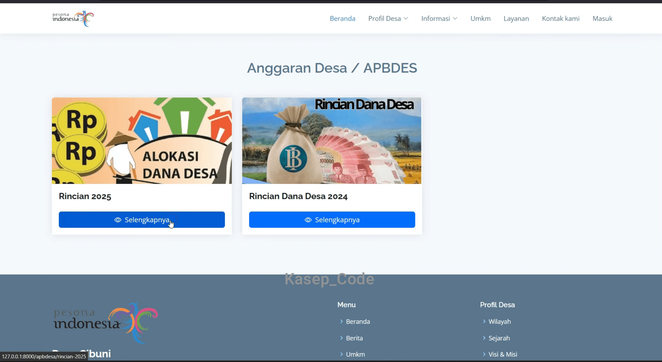 Source Code Website Desa | Source code Sistem Informasi Desa | Source code website UMKM Laravel