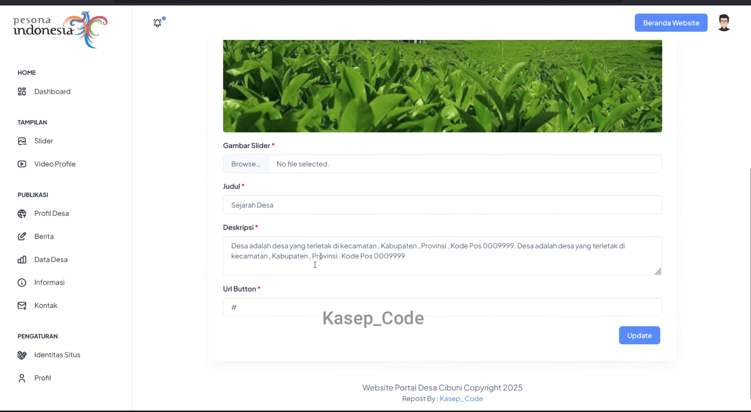 Source Code Website Desa | Source code Sistem Informasi Desa | Source code website UMKM Laravel