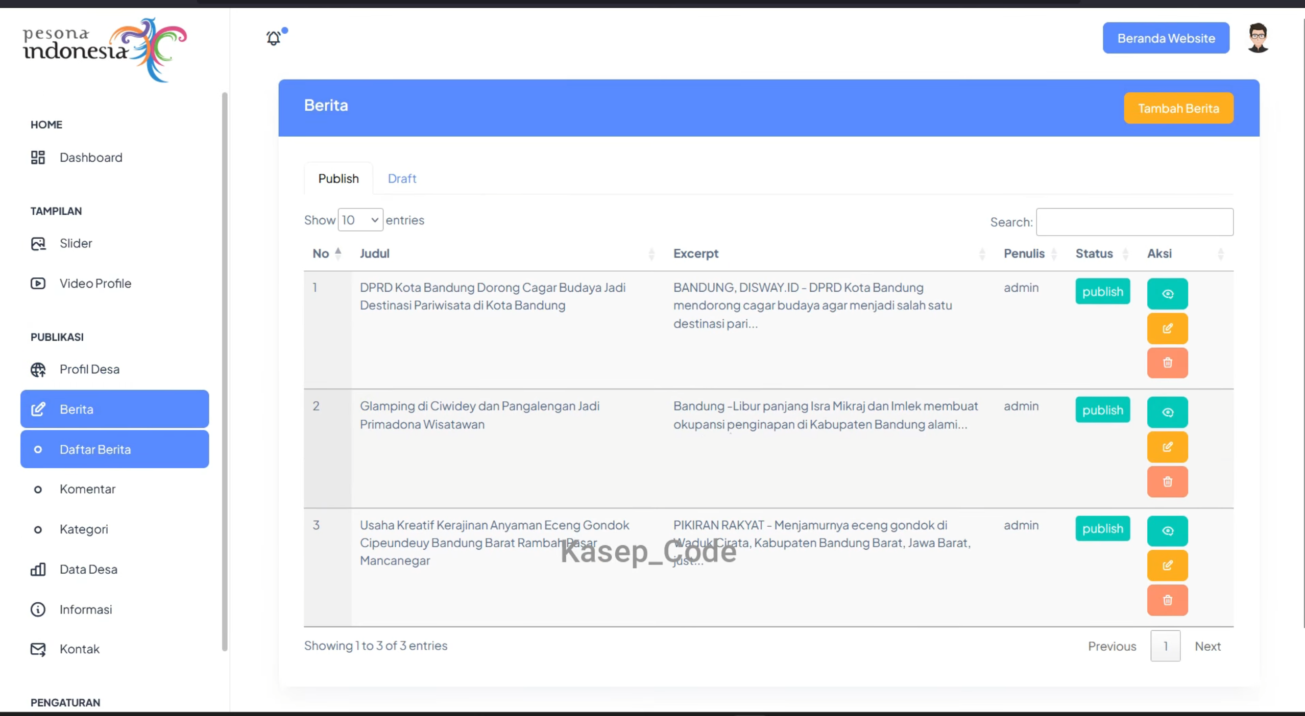 Source Code Website Desa | Source code Sistem Informasi Desa | Source code website UMKM Laravel