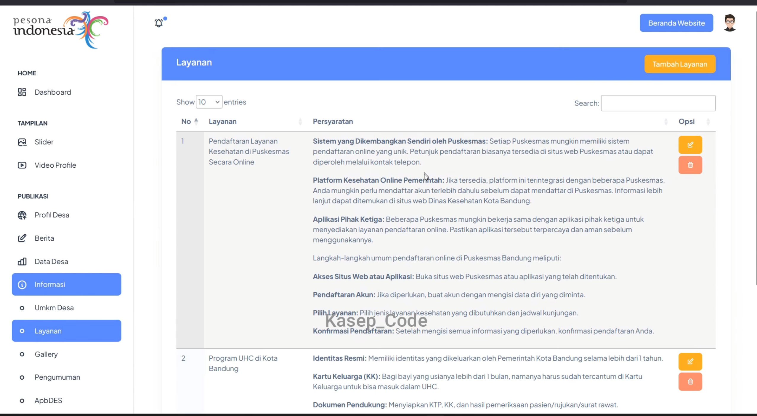 Source Code Website Desa | Source code Sistem Informasi Desa | Source code website UMKM Laravel