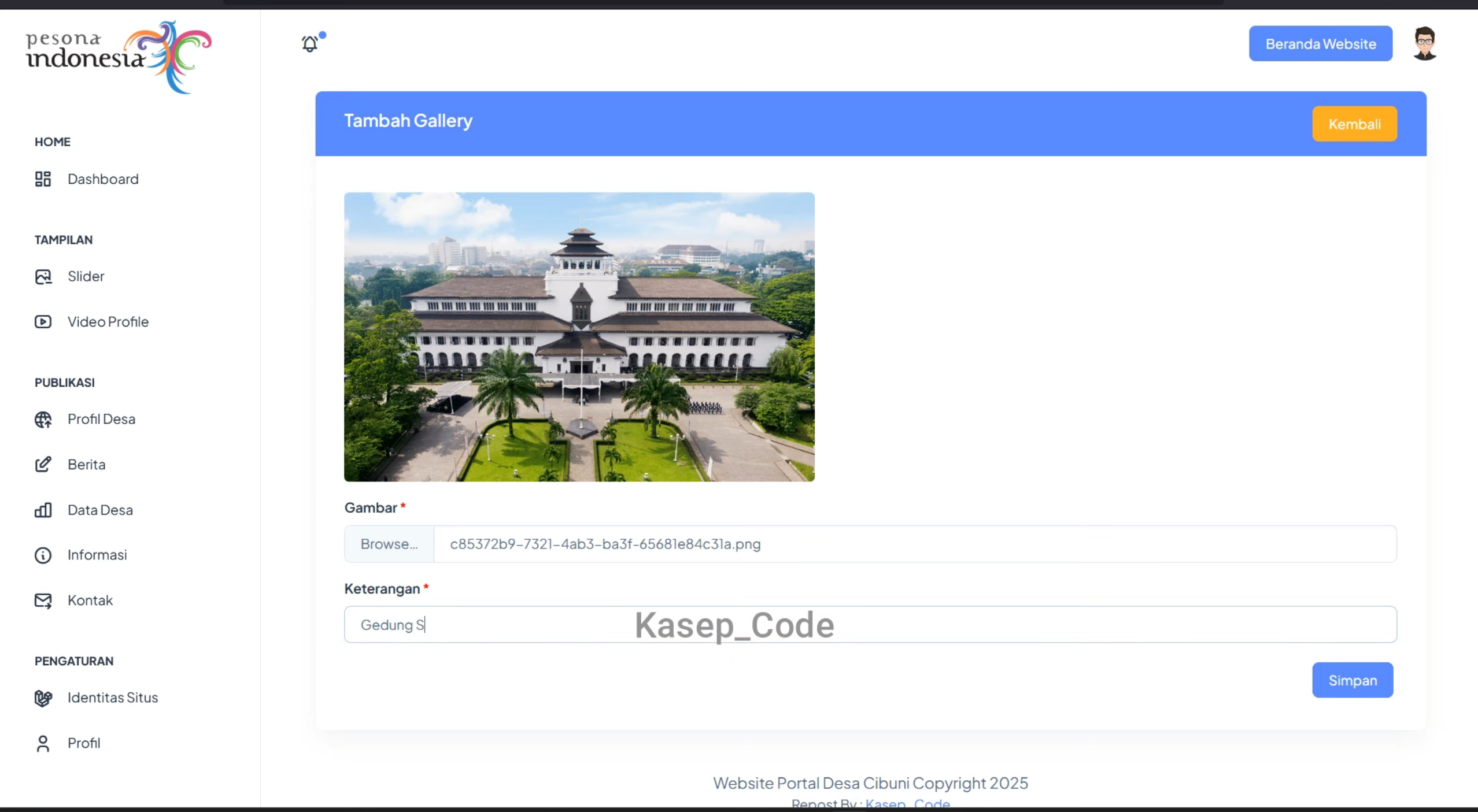 Source Code Website Desa | Source code Sistem Informasi Desa | Source code website UMKM Laravel