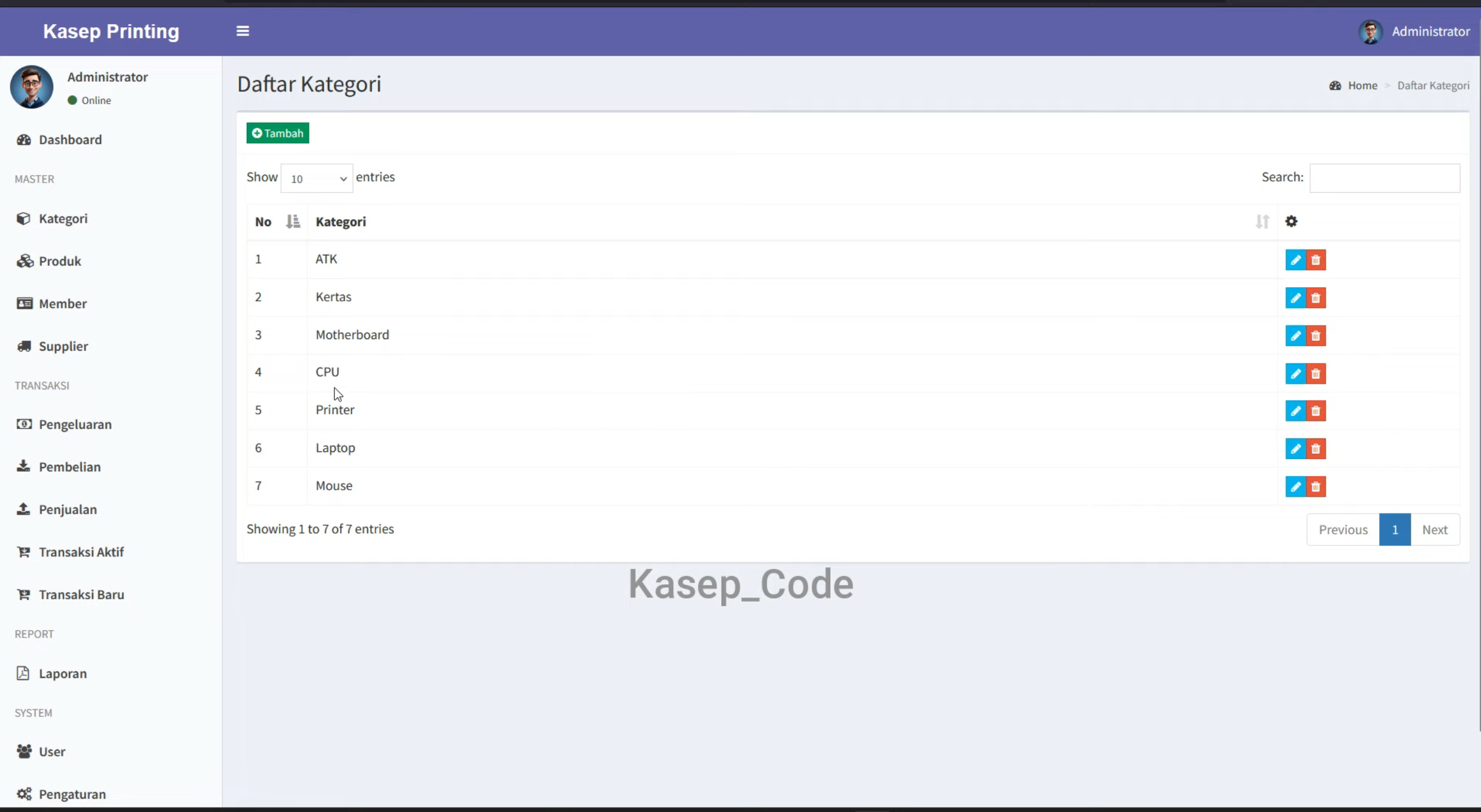 Source code aplikasi Point Of Sale Laravel | Source Code Kasir Online Laravel | Aplikasi stok barang laravel