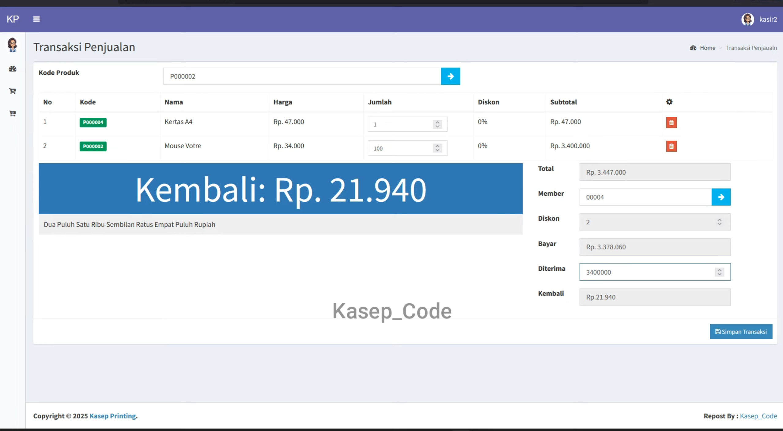 Source code aplikasi Point Of Sale Laravel | Source Code Kasir Online Laravel | Aplikasi stok barang laravel
