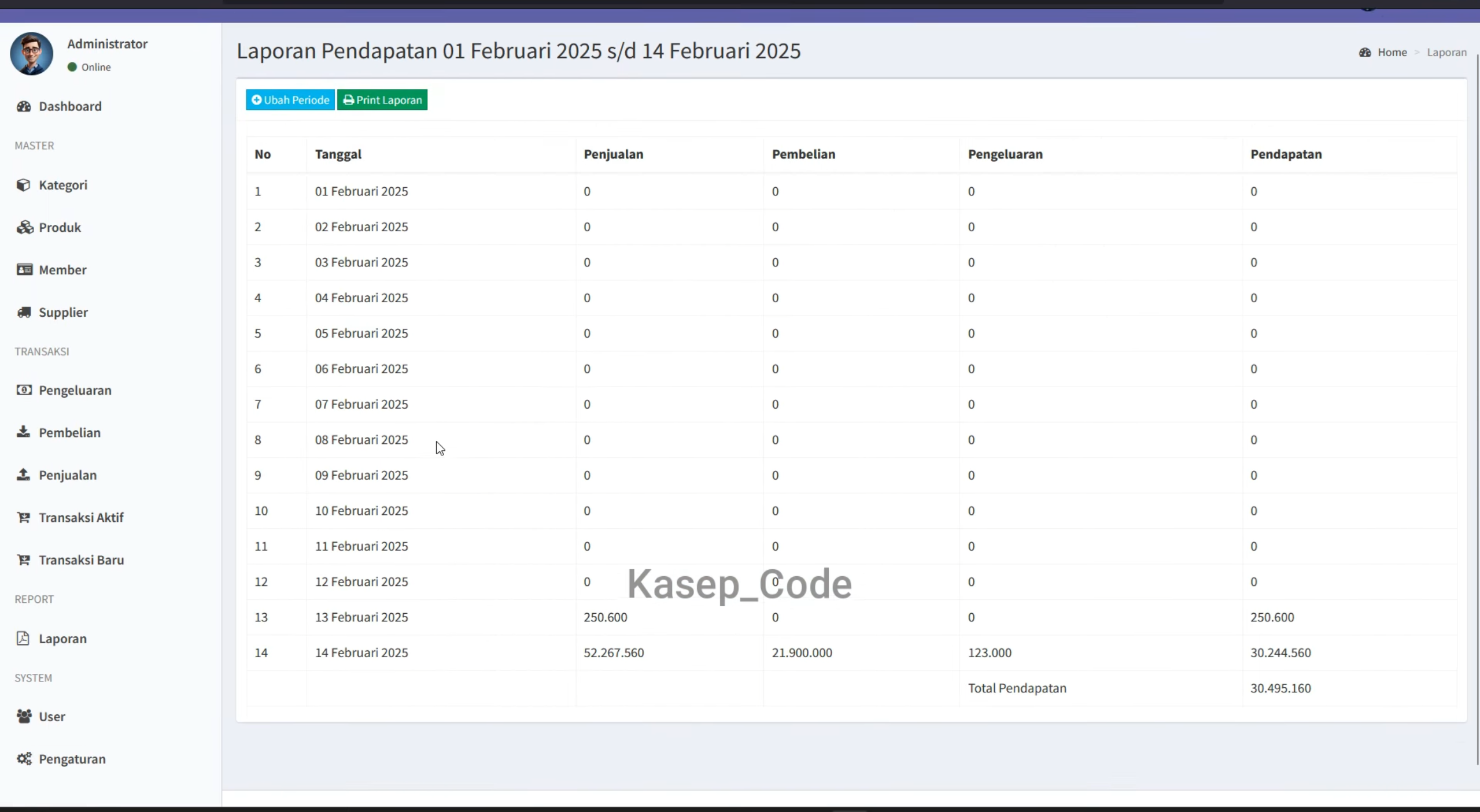 Source code aplikasi Point Of Sale Laravel | Source Code Kasir Online Laravel | Aplikasi stok barang laravel