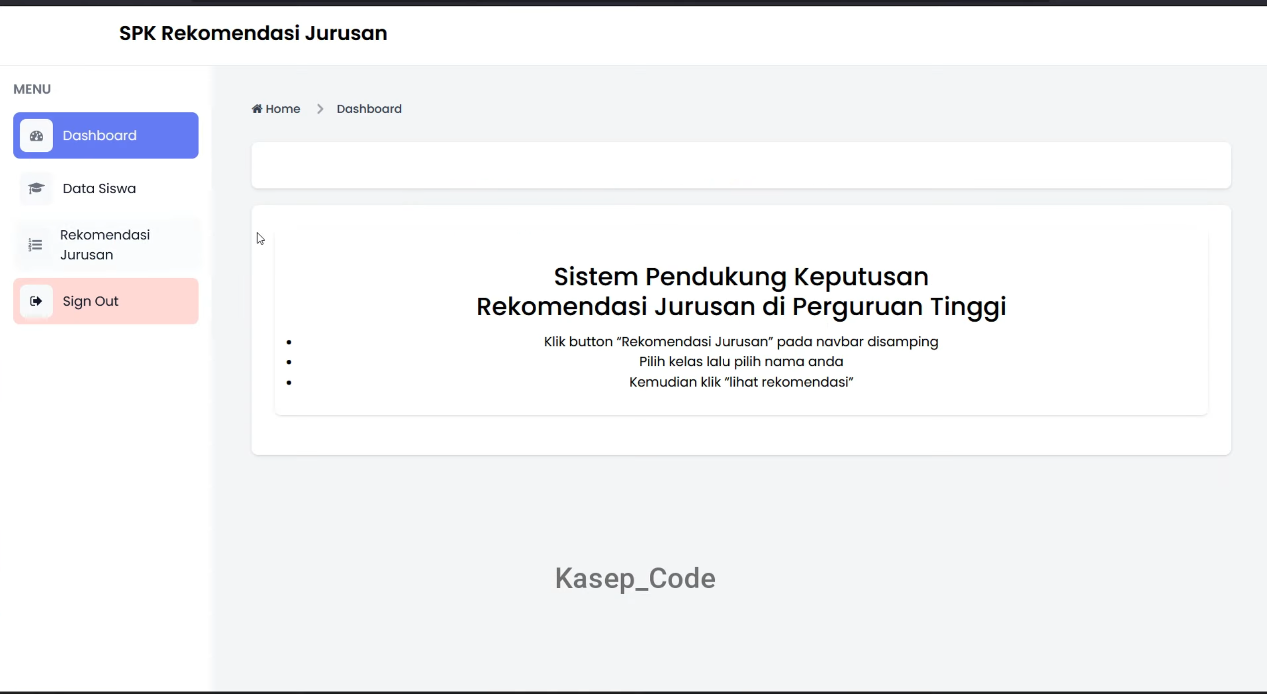 Website SPK AHP Rekomendasi Program Studi | Source Code SPK AHP Rekomendasi Jurusan Sekolah| SPK AHP