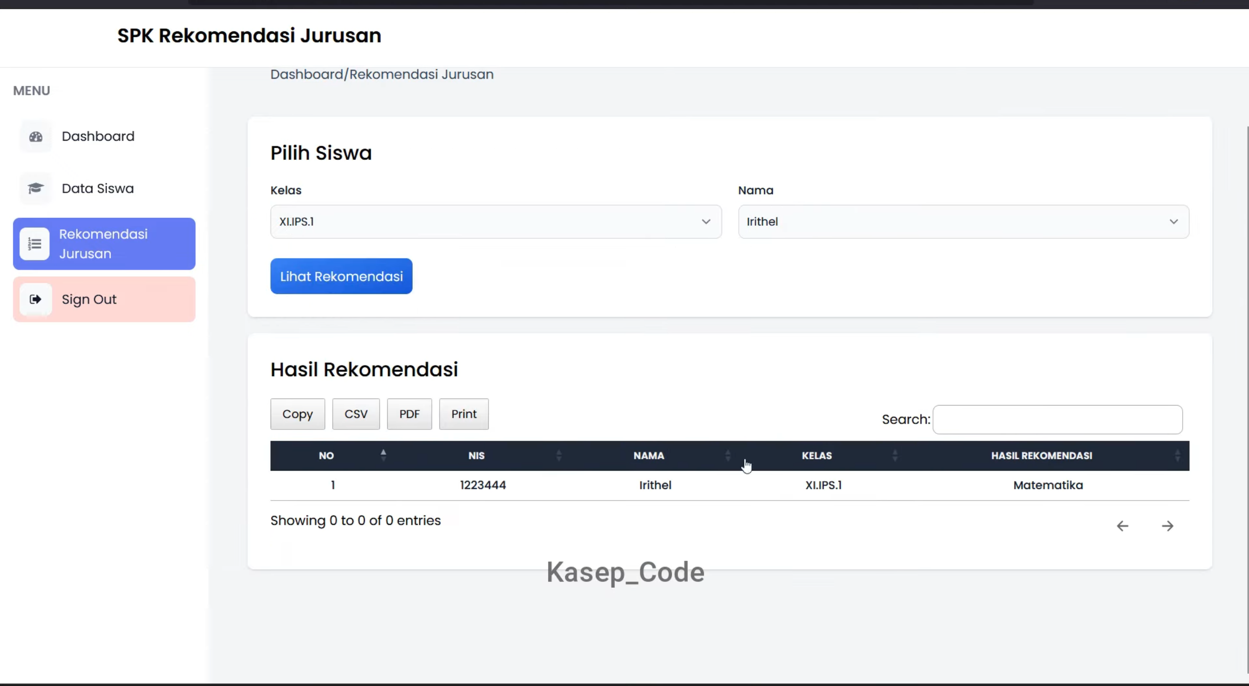 Website SPK AHP Rekomendasi Program Studi | Source Code SPK AHP Rekomendasi Jurusan Sekolah| SPK AHP