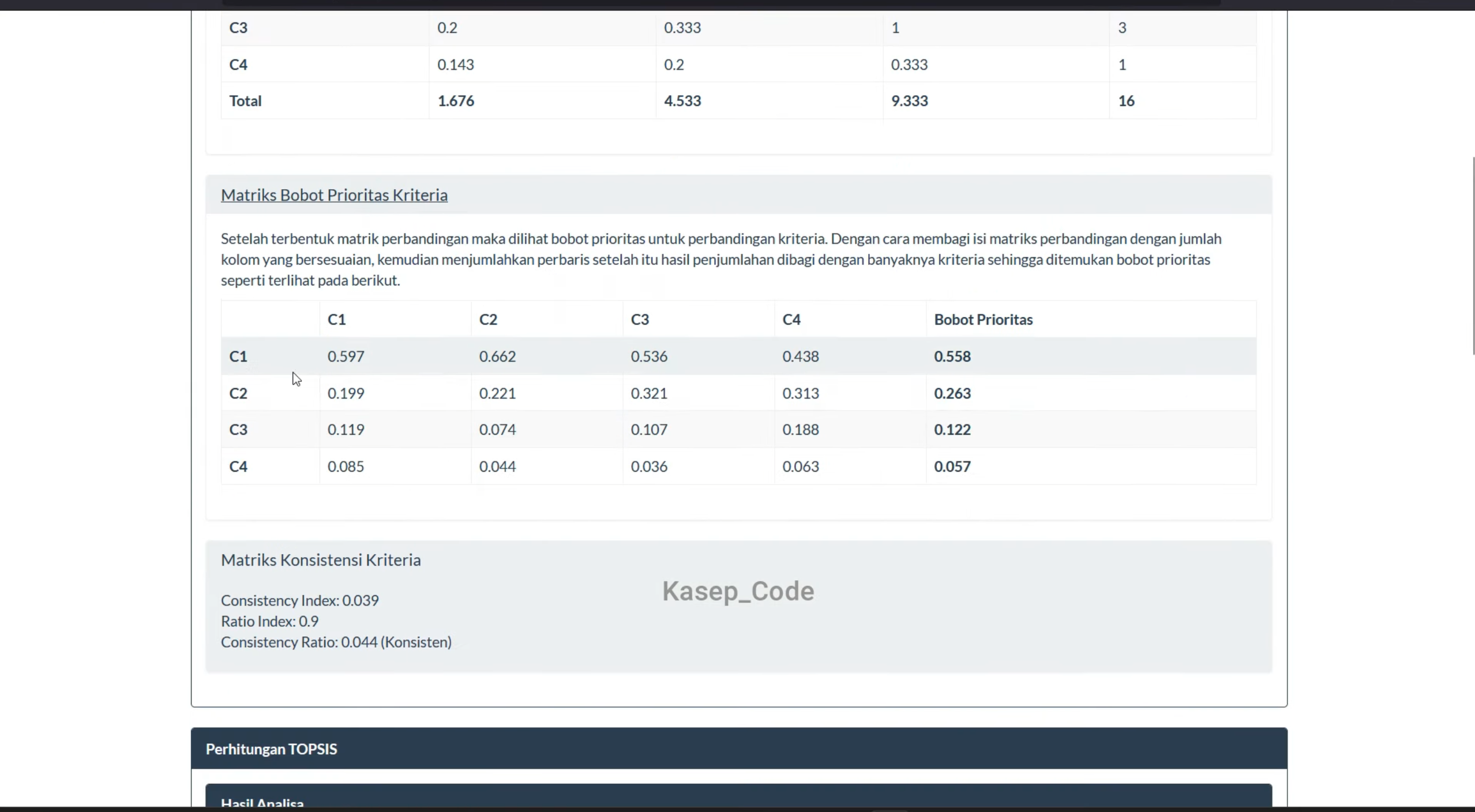 Website SPK AHP TOPSIS | Source Code SPK Gabungan Metode AHP TOPSIS | Download SPK Metode AHP TOPSIS
