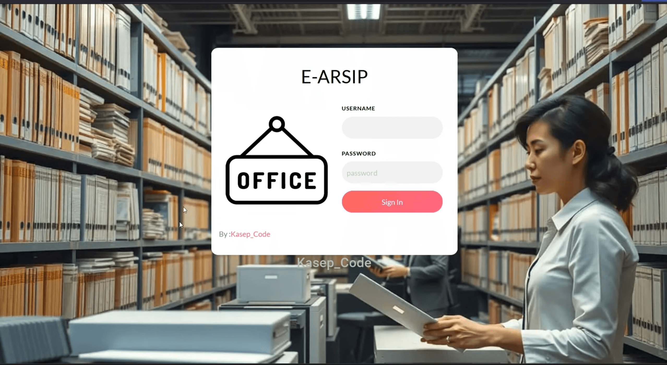Source Code Website E-Arsip | Sistem Arsip Digital dengan PHP | Source Code Website E-Arsip