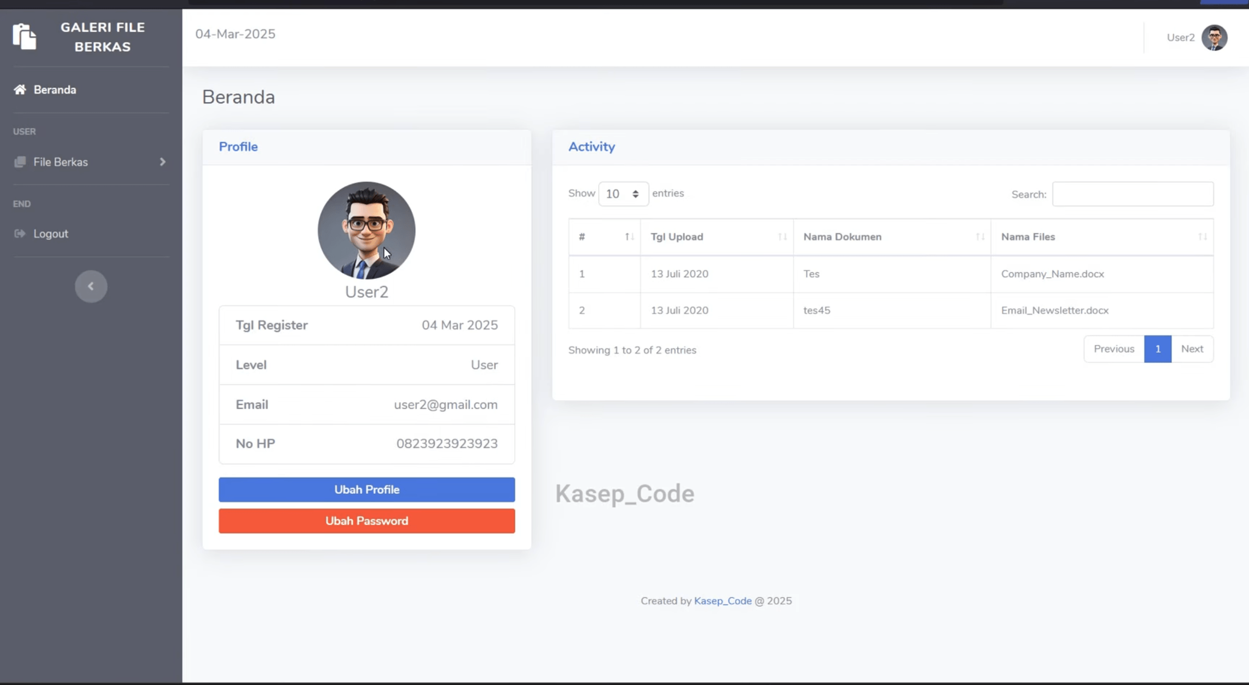 Source Code Website E-Arsip | Sistem Arsip Digital dengan PHP | Source Code Website E-Arsip