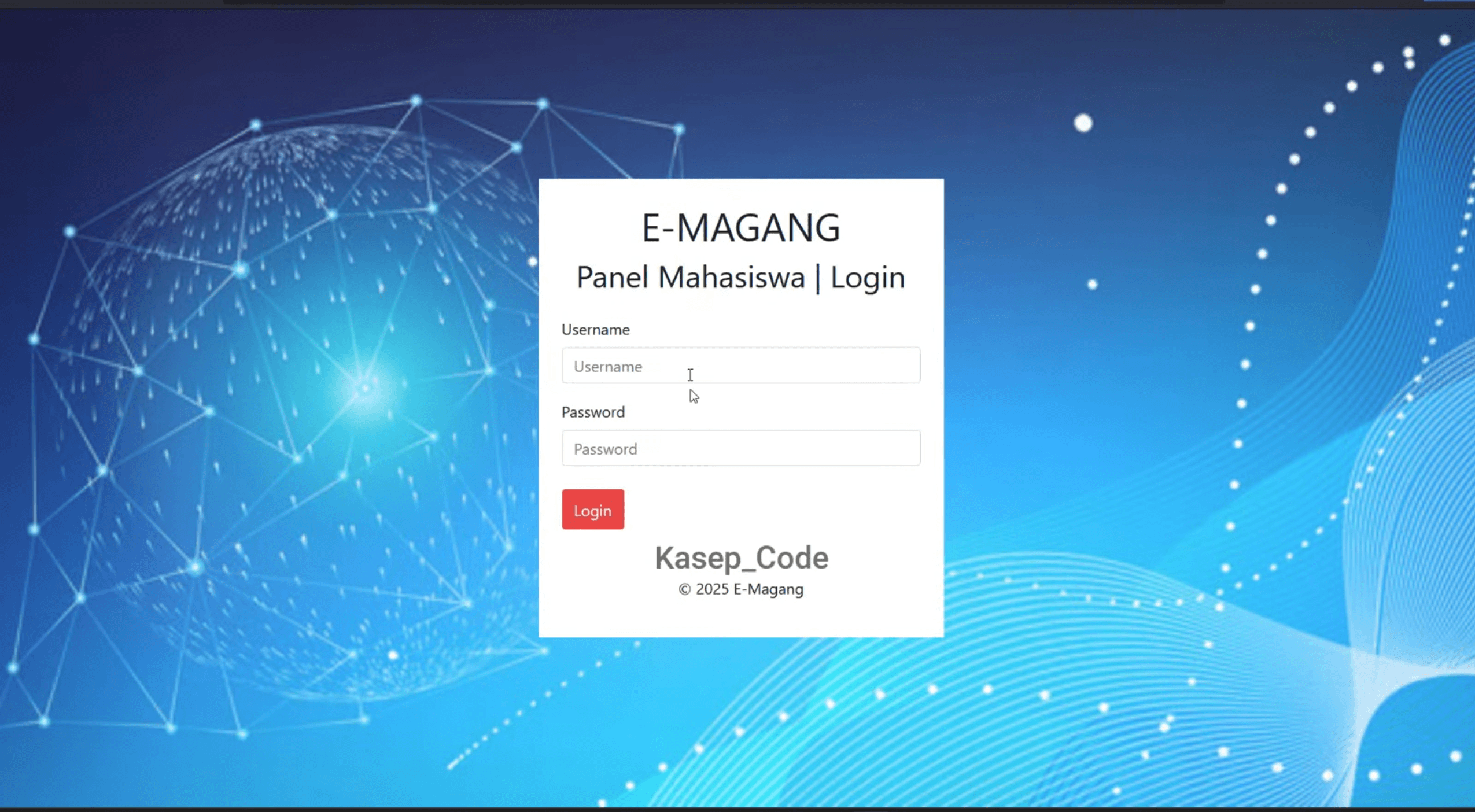Source code website magang | Source code aplikasi pendaftaran magang | Website Magang Codeigniter 3