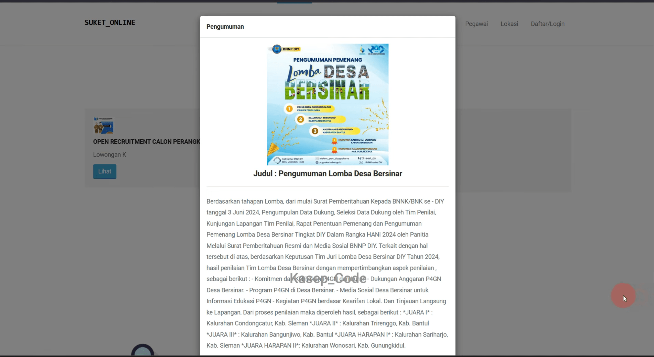 Source Code Website Kelurahan | Website Desa | Source Code Website Pembuatan Surat Online| E-Desa