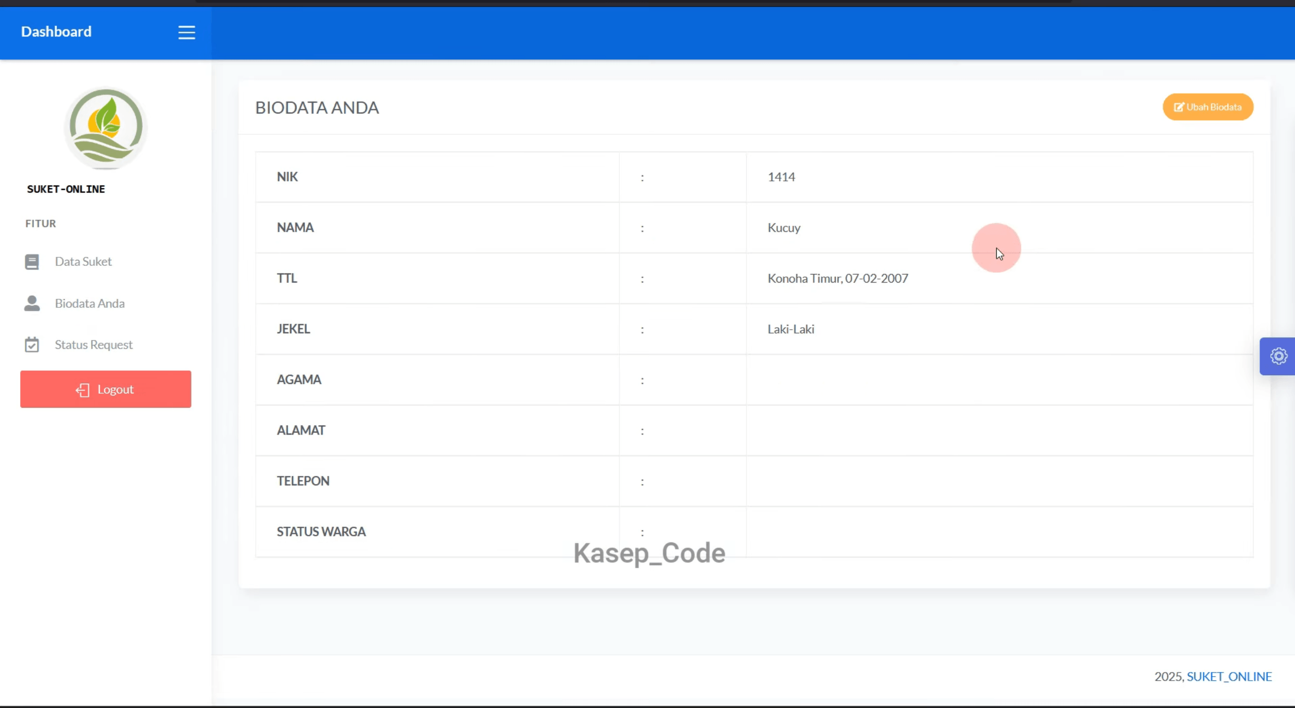 Source Code Website Kelurahan | Website Desa | Source Code Website Pembuatan Surat Online| E-Desa