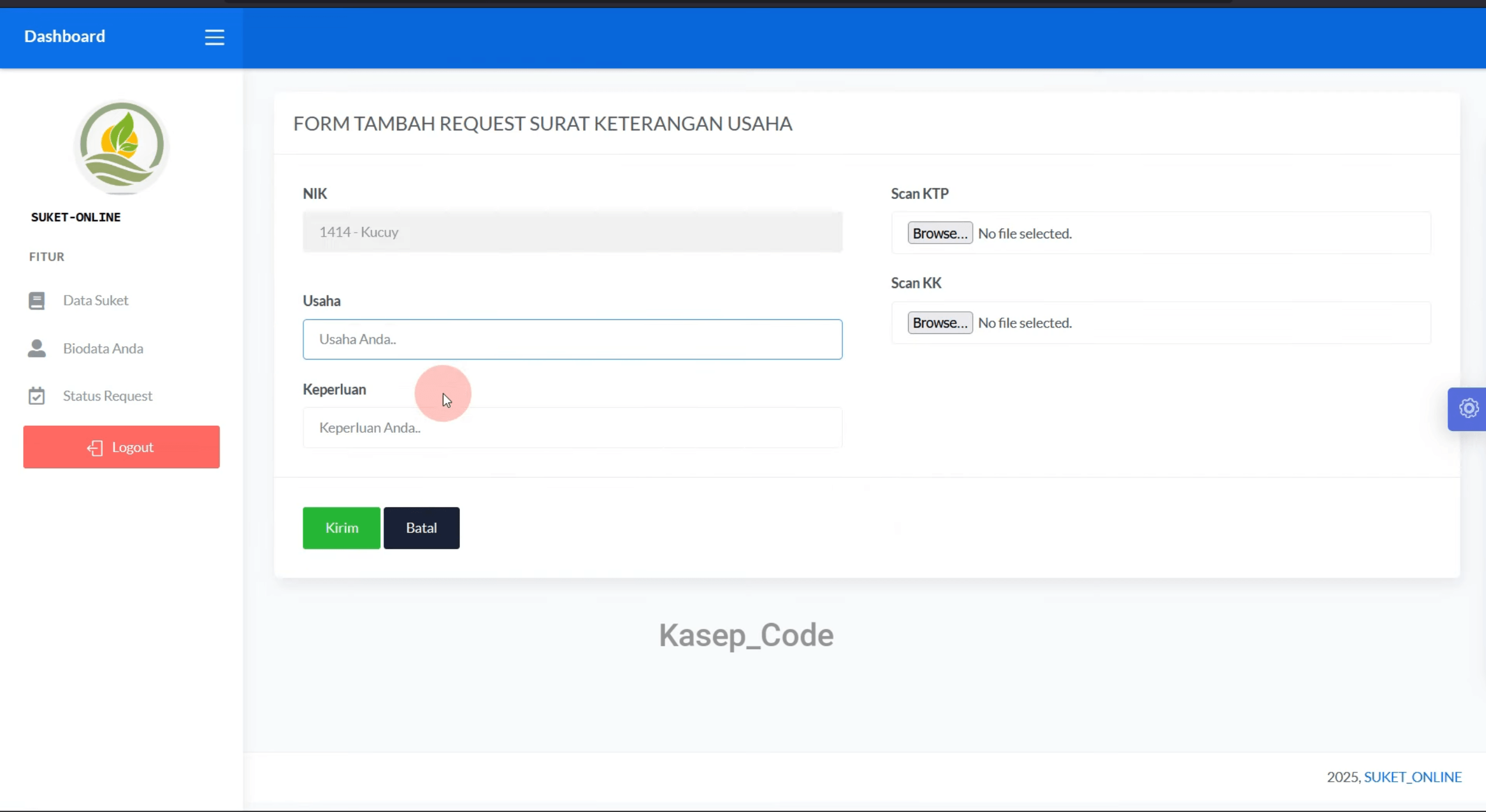 Source Code Website Kelurahan | Website Desa | Source Code Website Pembuatan Surat Online| E-Desa