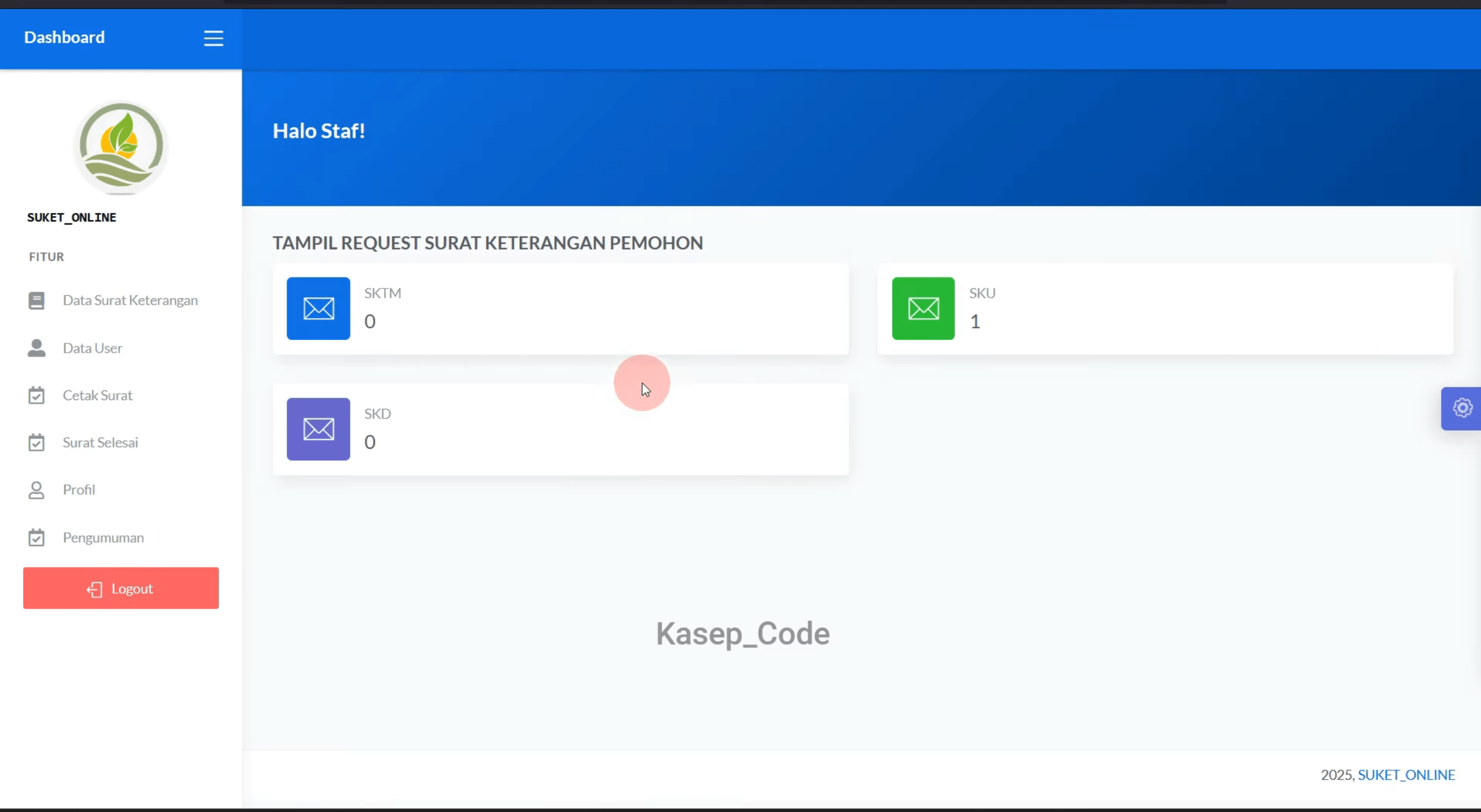 Source Code Website Kelurahan | Website Desa | Source Code Website Pembuatan Surat Online| E-Desa