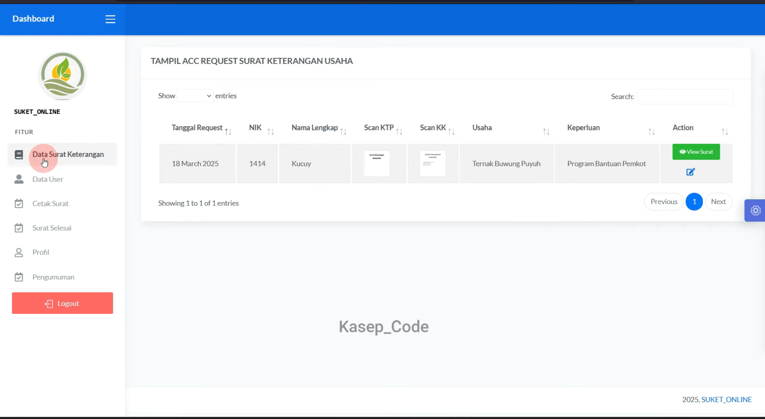 Source Code Website Kelurahan | Website Desa | Source Code Website Pembuatan Surat Online| E-Desa