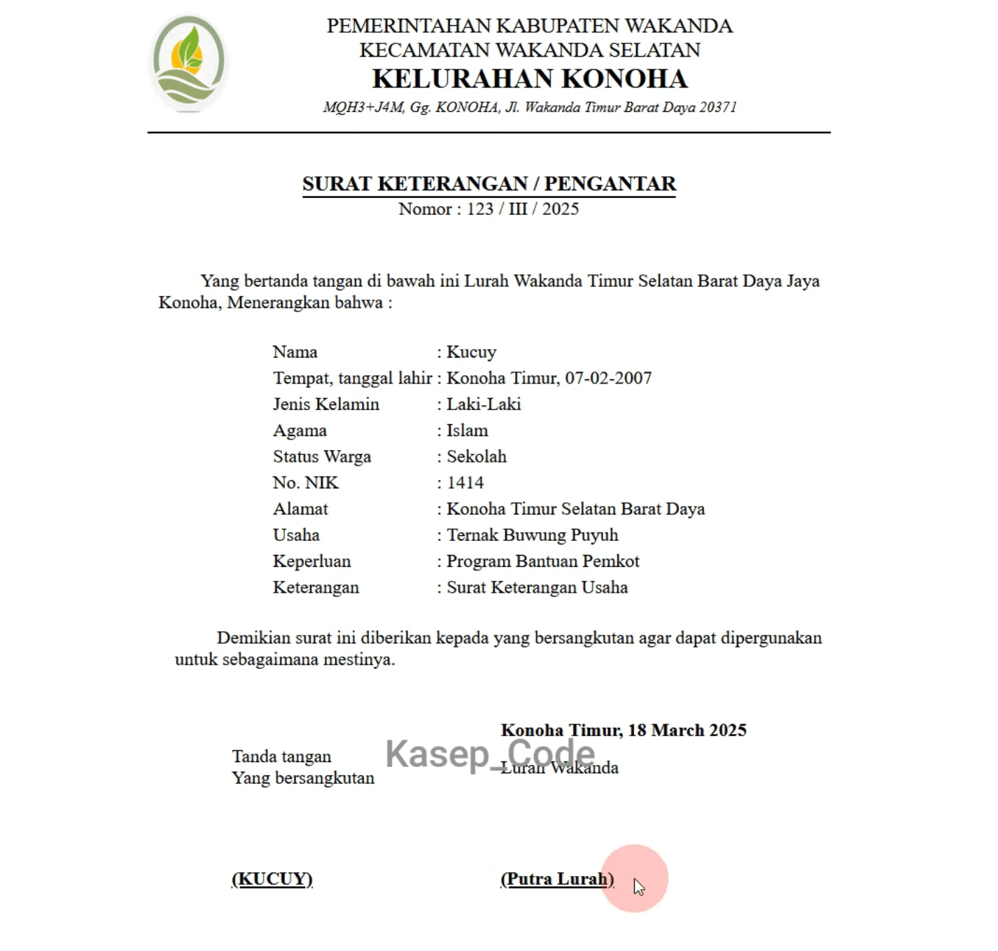 Source Code Website Kelurahan | Website Desa | Source Code Website Pembuatan Surat Online| E-Desa