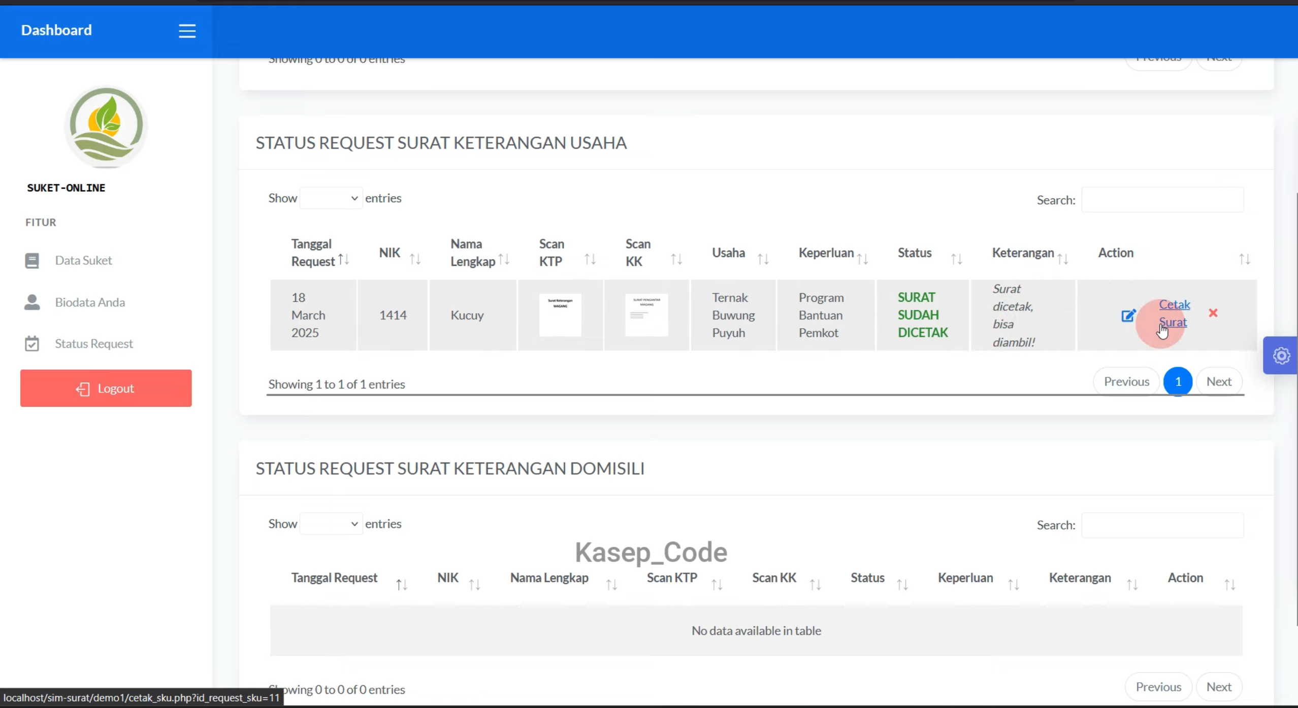 Source Code Website Kelurahan | Website Desa | Source Code Website Pembuatan Surat Online| E-Desa