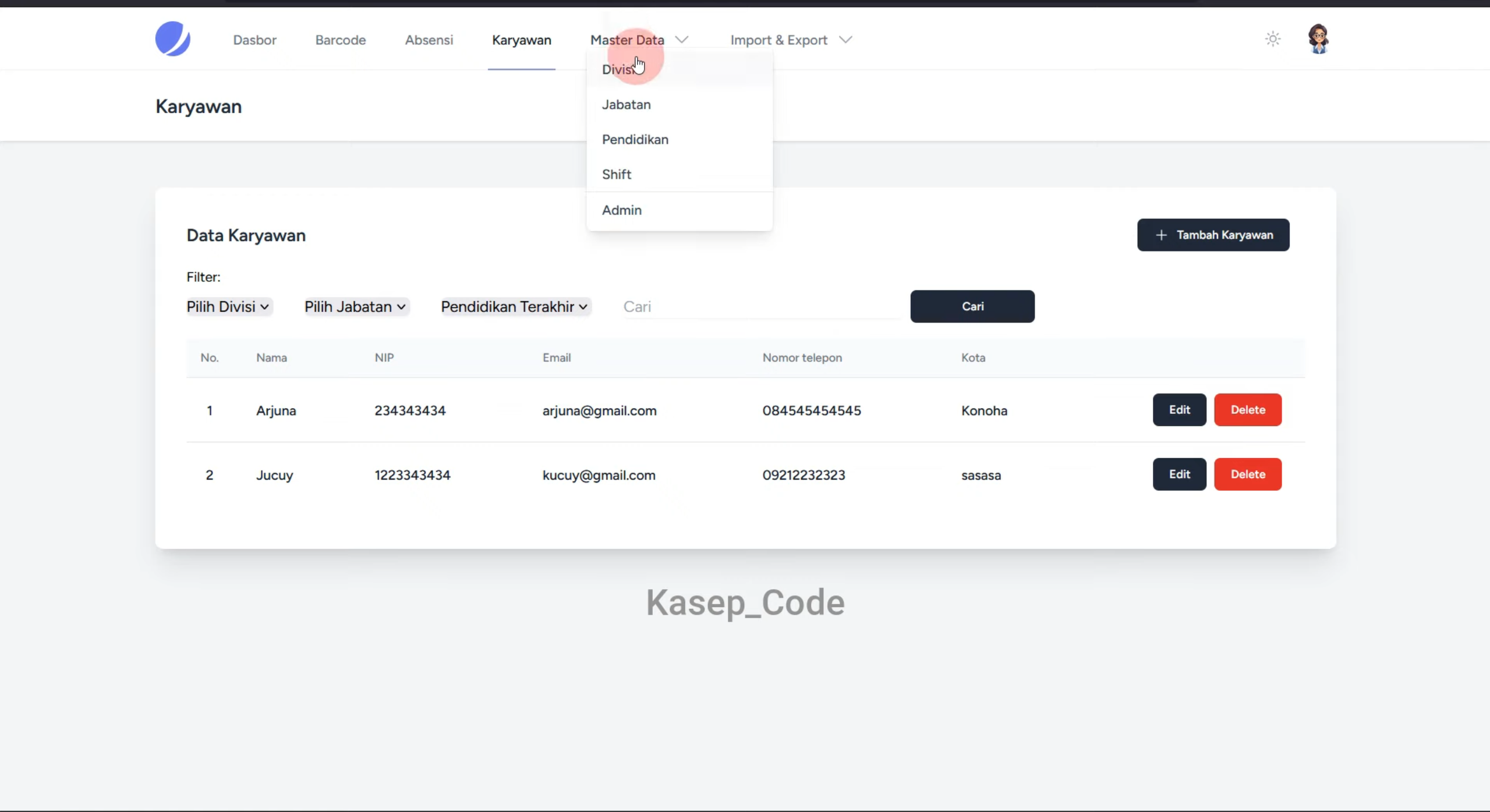 Source Code Aplikasi Absensi QR Code dengan Lokasi | Website Absensi Karyawan QR Code dengan GPS