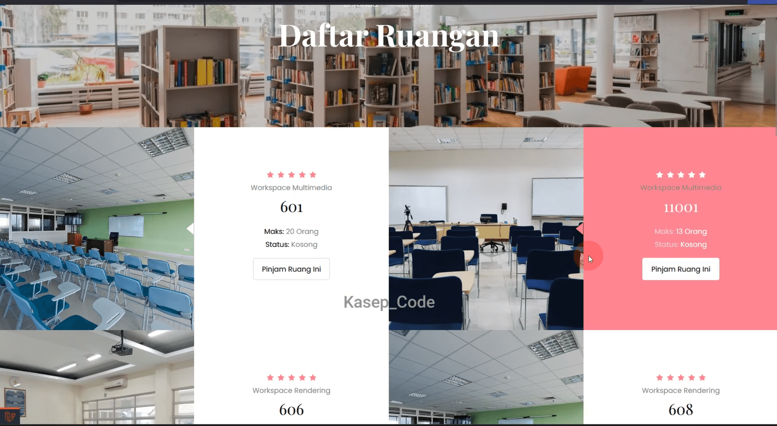 Source code aplikasi peminjaman ruangan berbasis web | Website Peminjaman Ruangan | Aplikasi Peminjaman ruang kelas