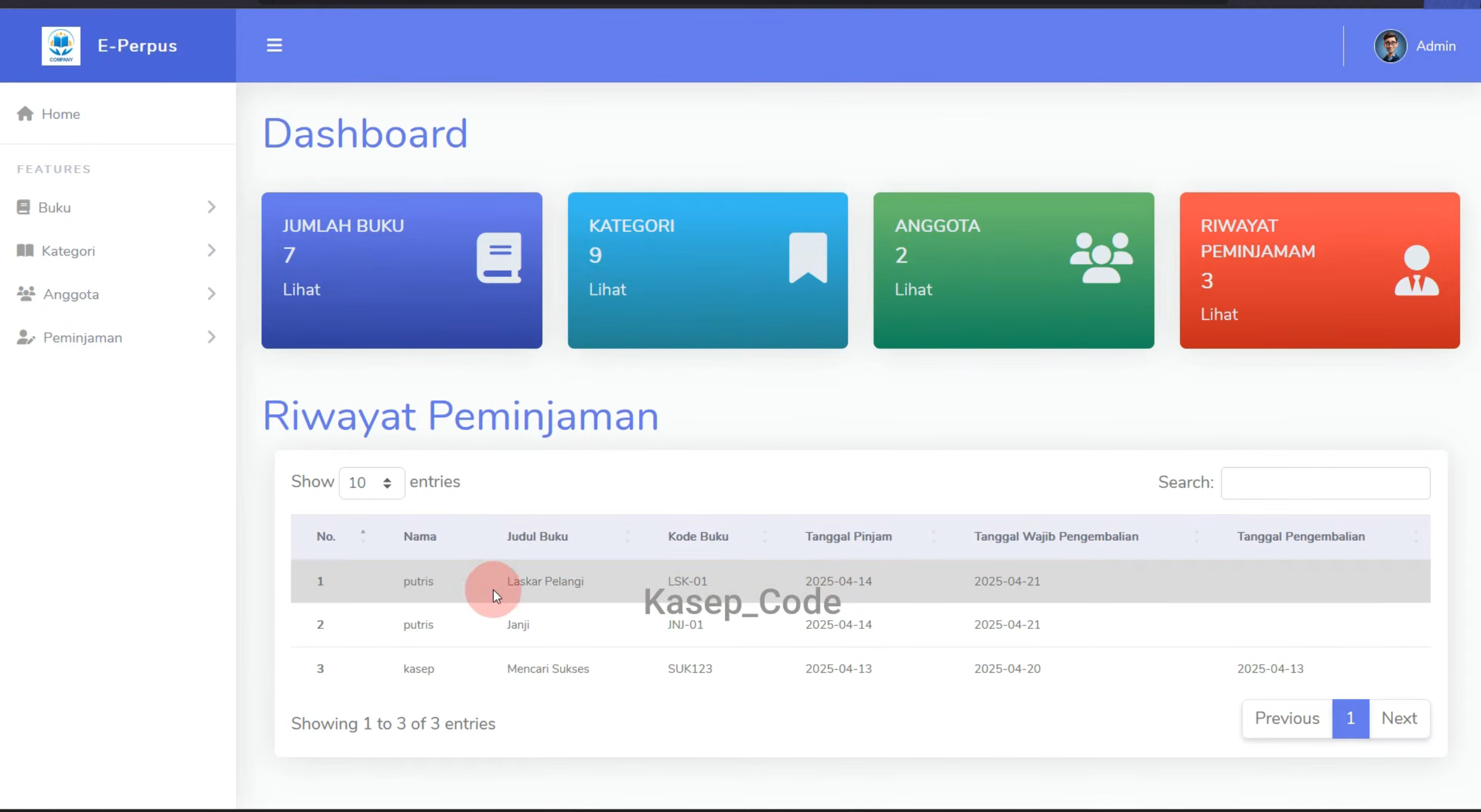 Website perpustakaan dengan PHP dan MySQL | Download source code aplikasi perpustakaan Laravel