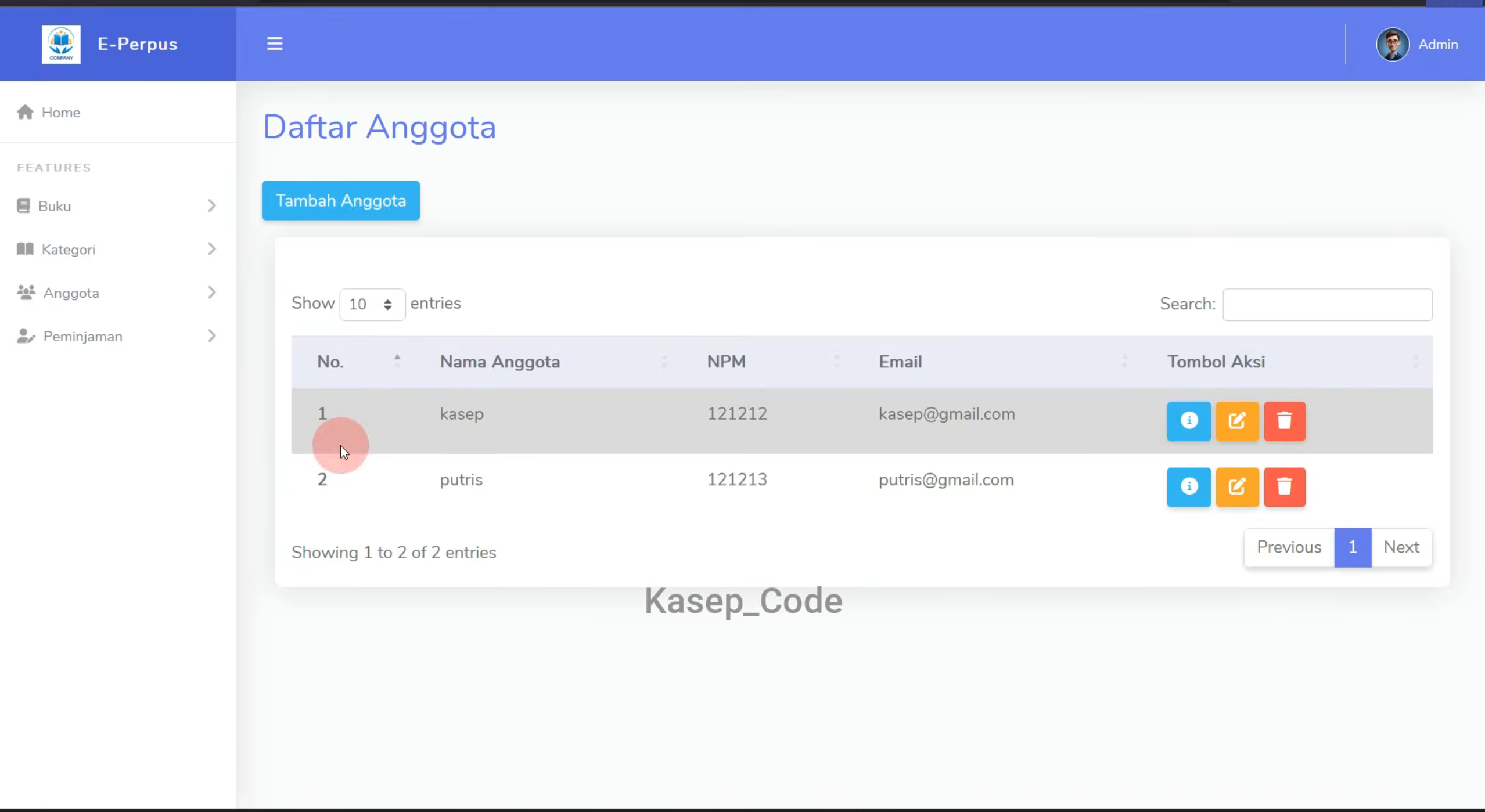 Website perpustakaan dengan PHP dan MySQL | Download source code aplikasi perpustakaan Laravel