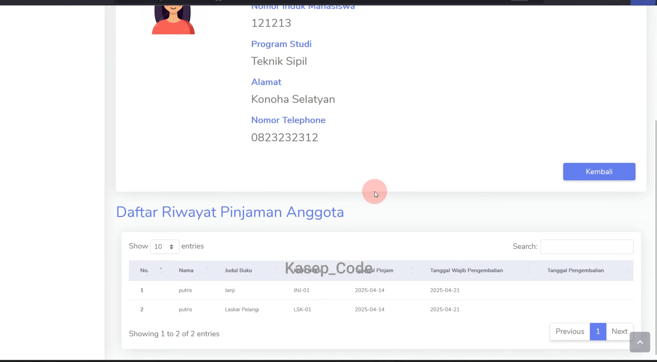 Website perpustakaan dengan PHP dan MySQL | Download source code aplikasi perpustakaan Laravel