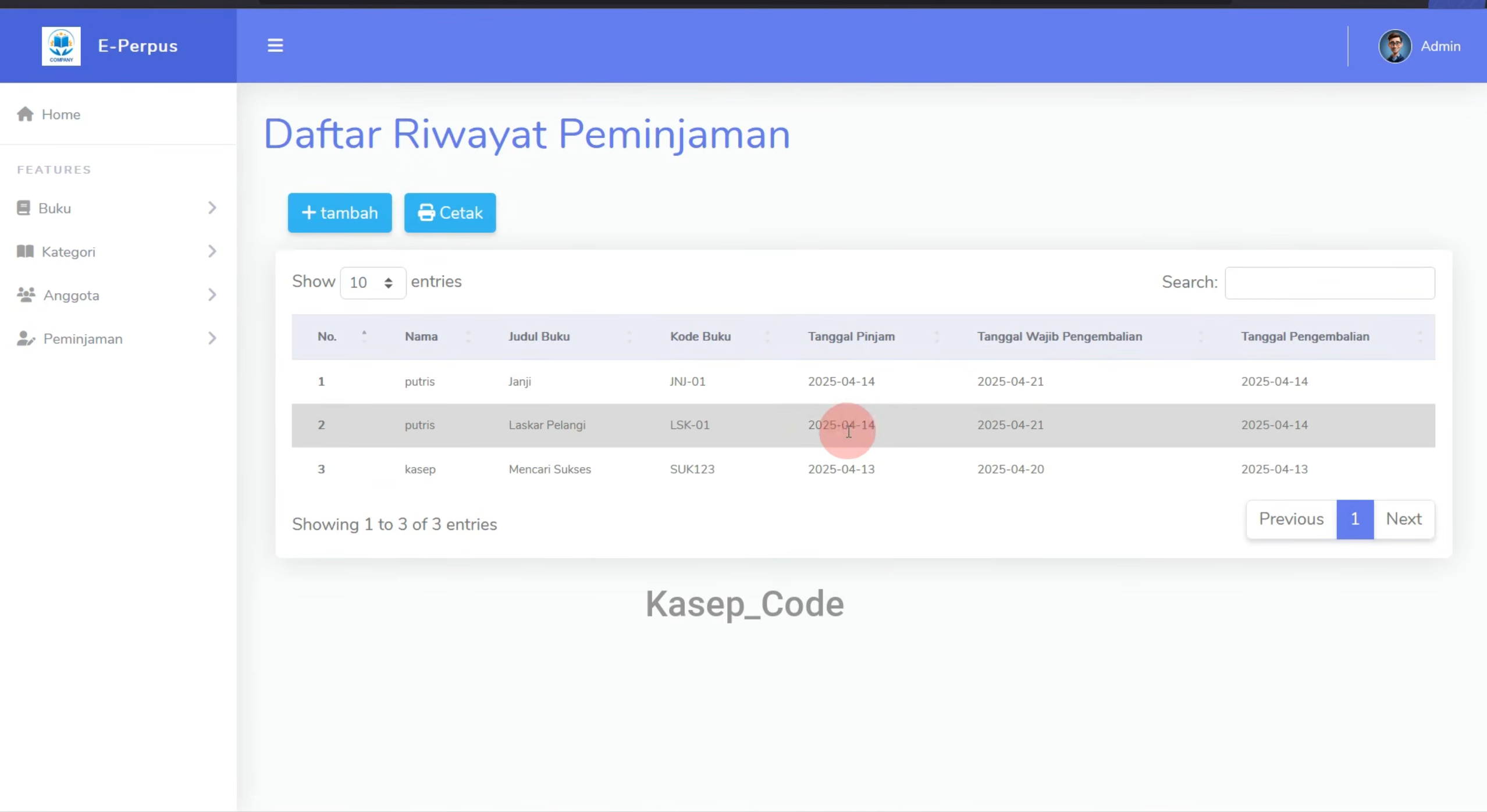 Website perpustakaan dengan PHP dan MySQL | Download source code aplikasi perpustakaan Laravel