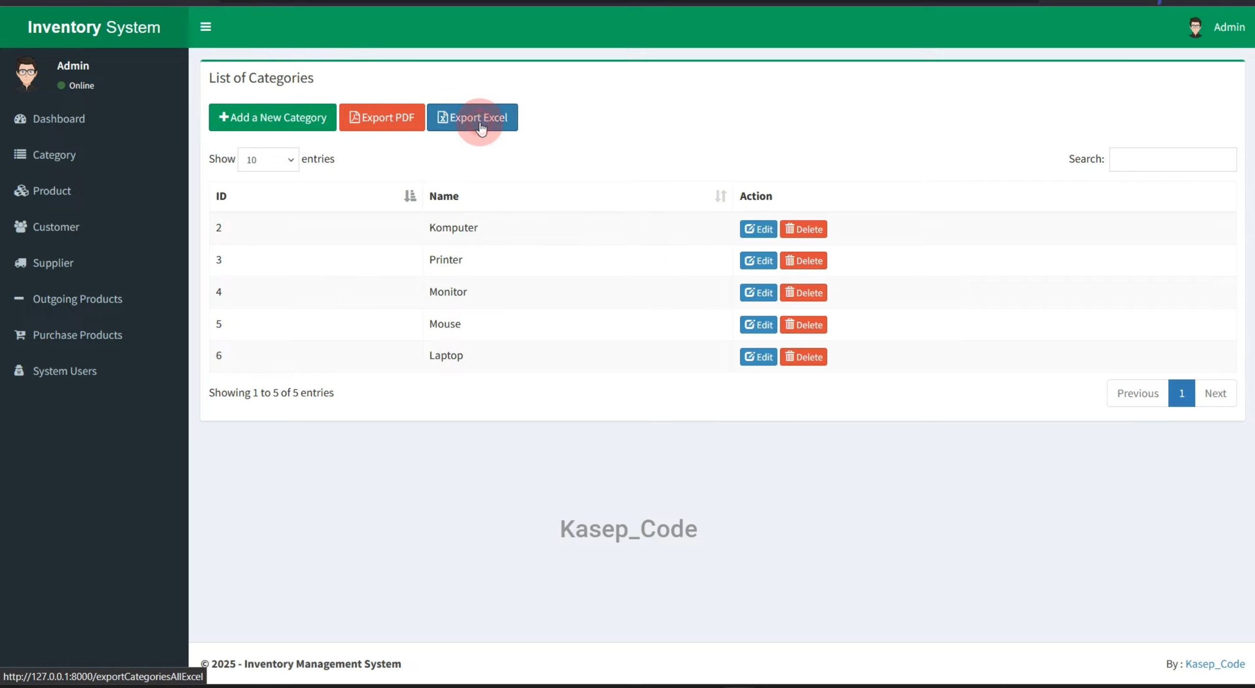Sistem Informasi Inventaris Laravel | Source Code Website Inventaris | Aplikasi Inventaris Barang