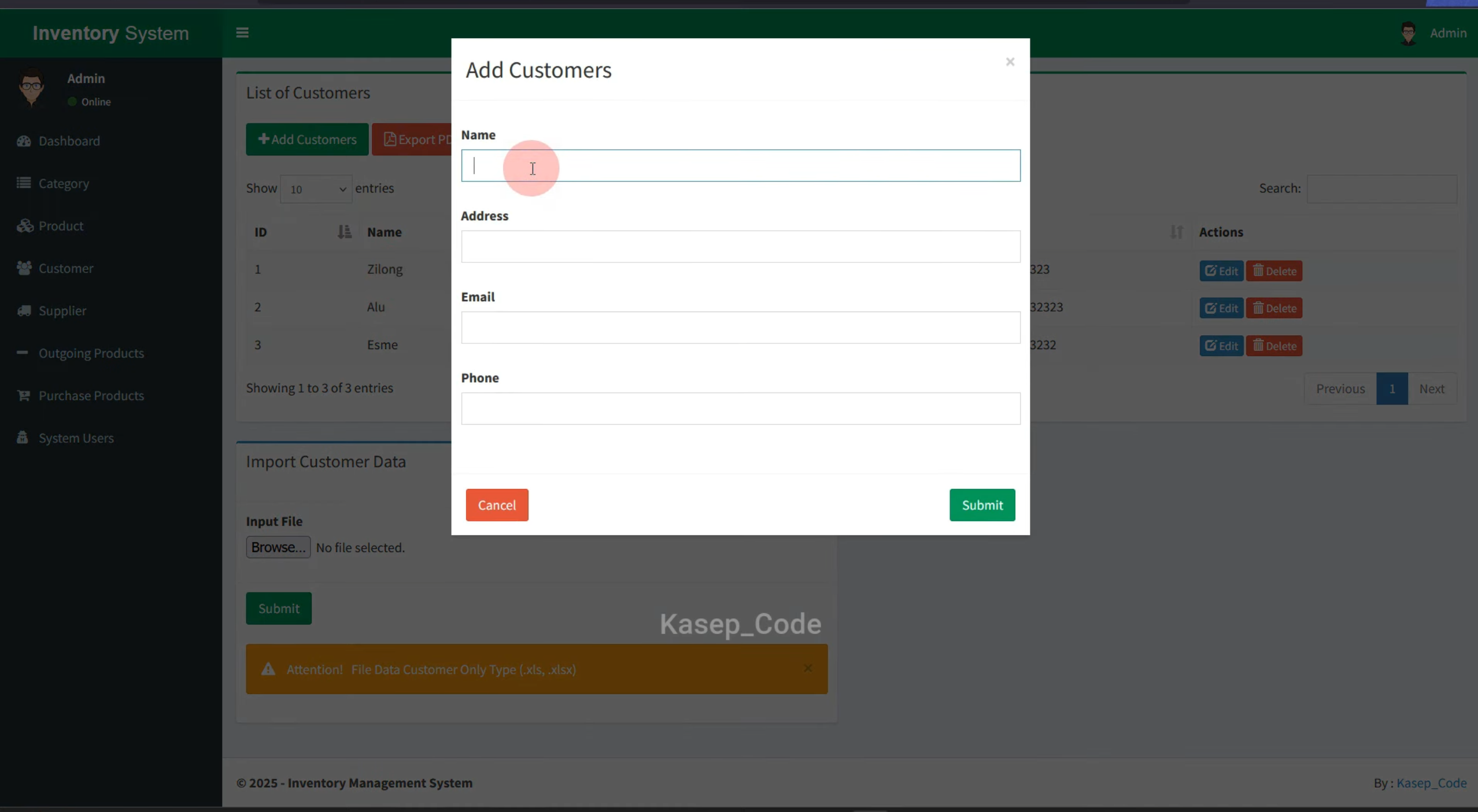 Sistem Informasi Inventaris Laravel | Source Code Website Inventaris | Aplikasi Inventaris Barang