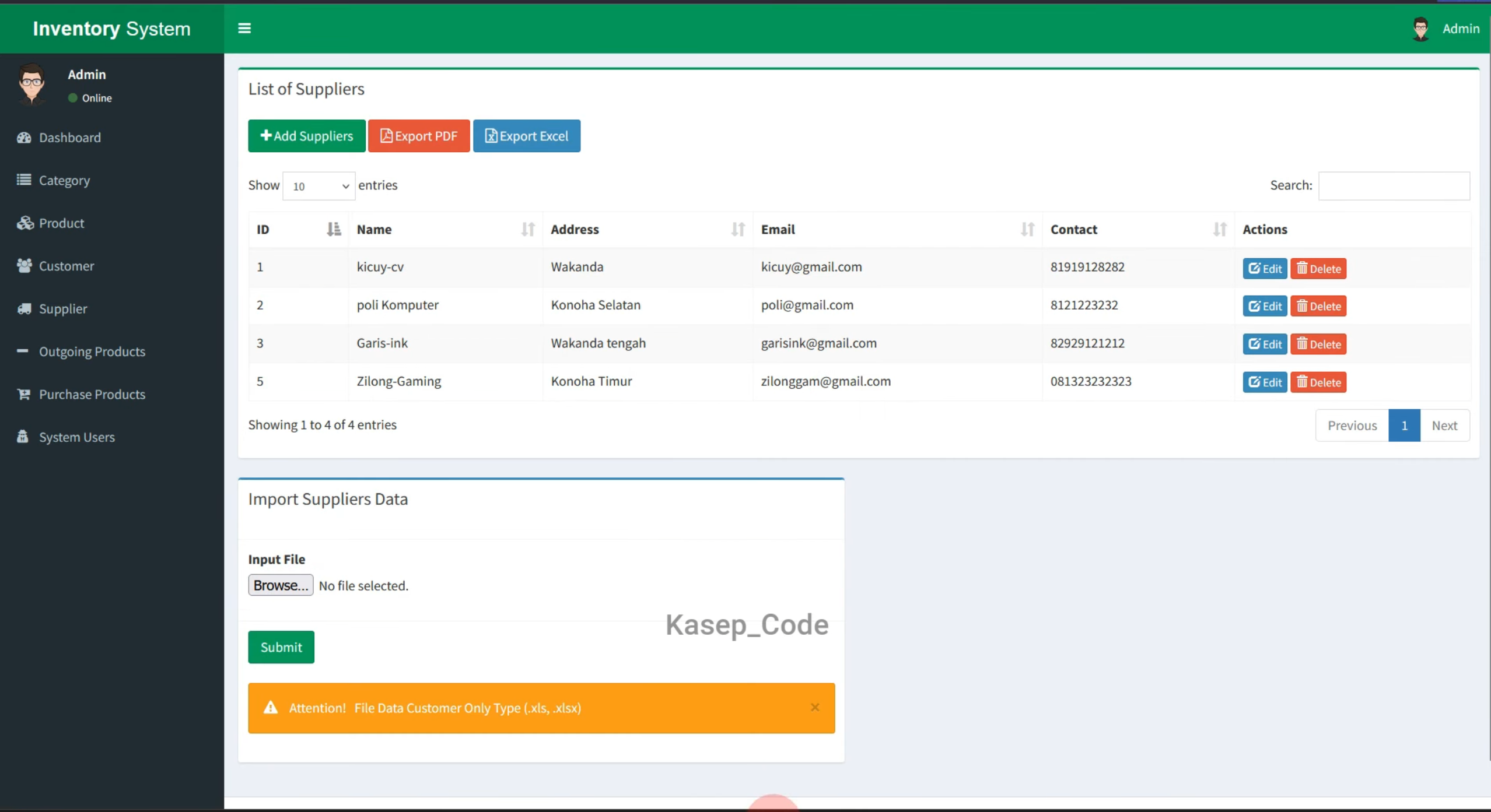 Sistem Informasi Inventaris Laravel | Source Code Website Inventaris | Aplikasi Inventaris Barang