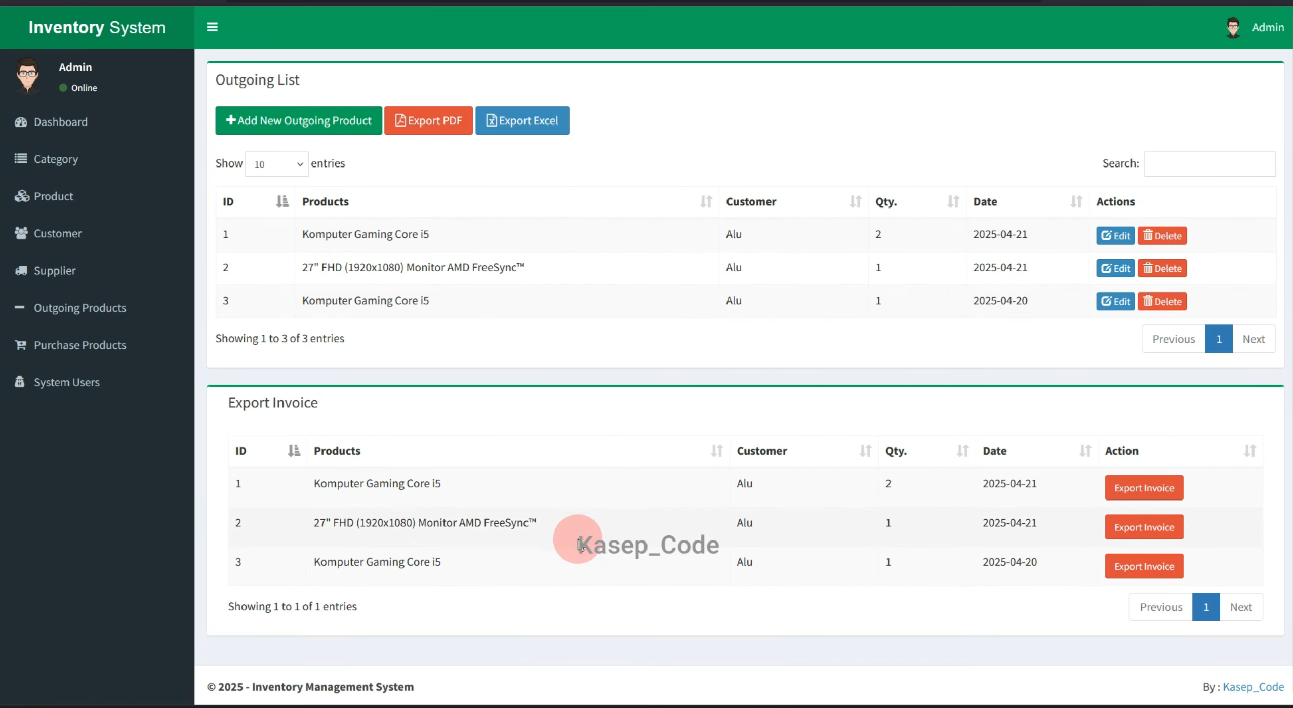Sistem Informasi Inventaris Laravel | Source Code Website Inventaris | Aplikasi Inventaris Barang