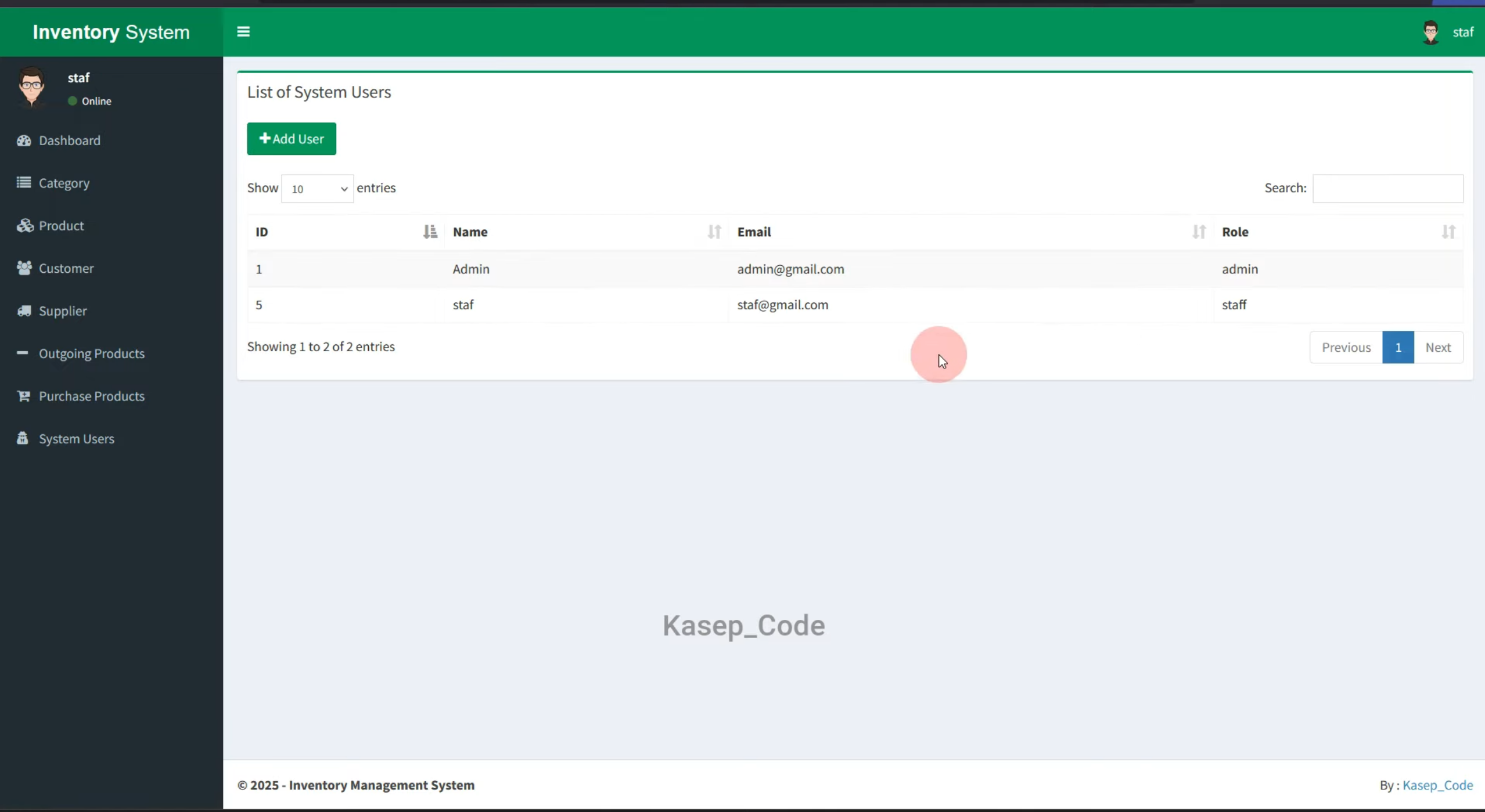 Sistem Informasi Inventaris Laravel | Source Code Website Inventaris | Aplikasi Inventaris Barang